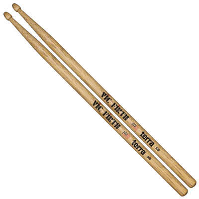 Vic-Firth Drumsticks, Terra 5B Hickory Sticks - Drumsticks