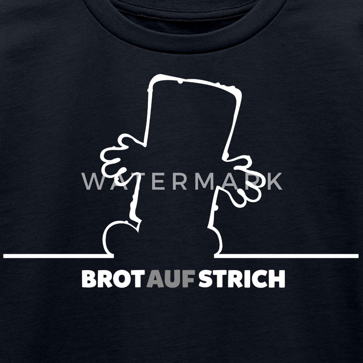 Spreadshirt T-Shirt Bernd Das Brot BrotAufStrich Design In Weiß Kinder Premium T-Shirt (1-tlg)
