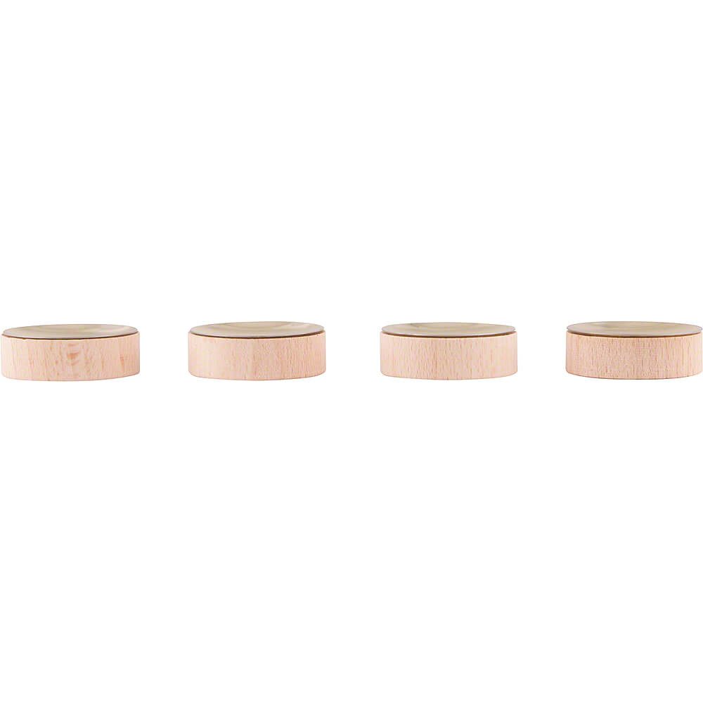 Erzgebirge-Palast Weihnachtspyramide Teelichteinsätze für Kerzen 1,4cm - 4er-Set von Erzgebirge-Palast