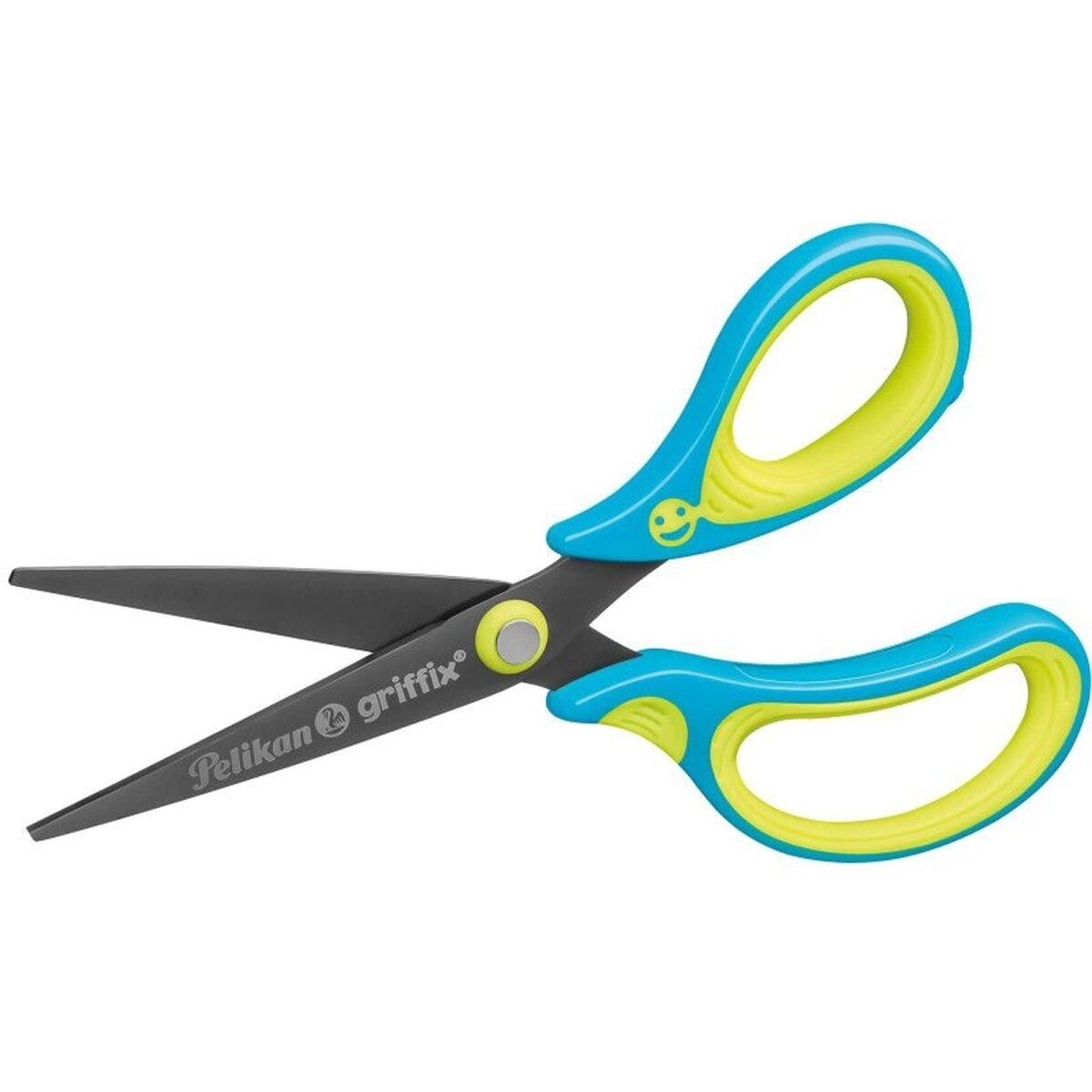 Pelikan Füllhalter Universalschere griffix Schulschere rechts spitz neon Fresh Blue