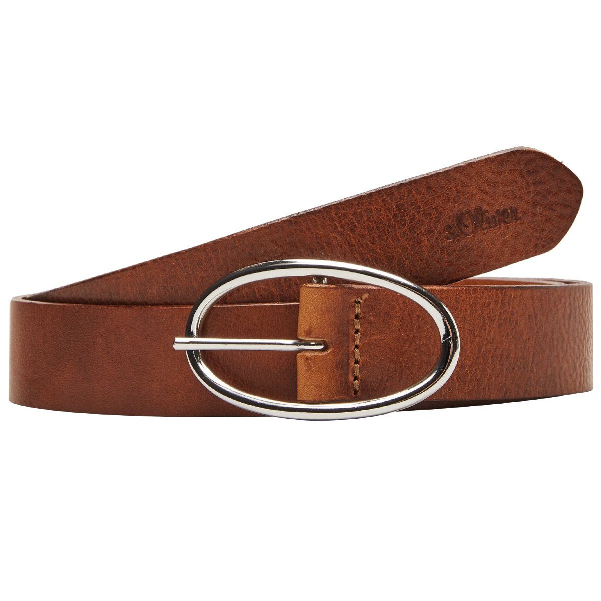 s.Oliver Ledergürtel Damen Leder Gürtel Belt Frauen Ledergürtel 2064392-8786