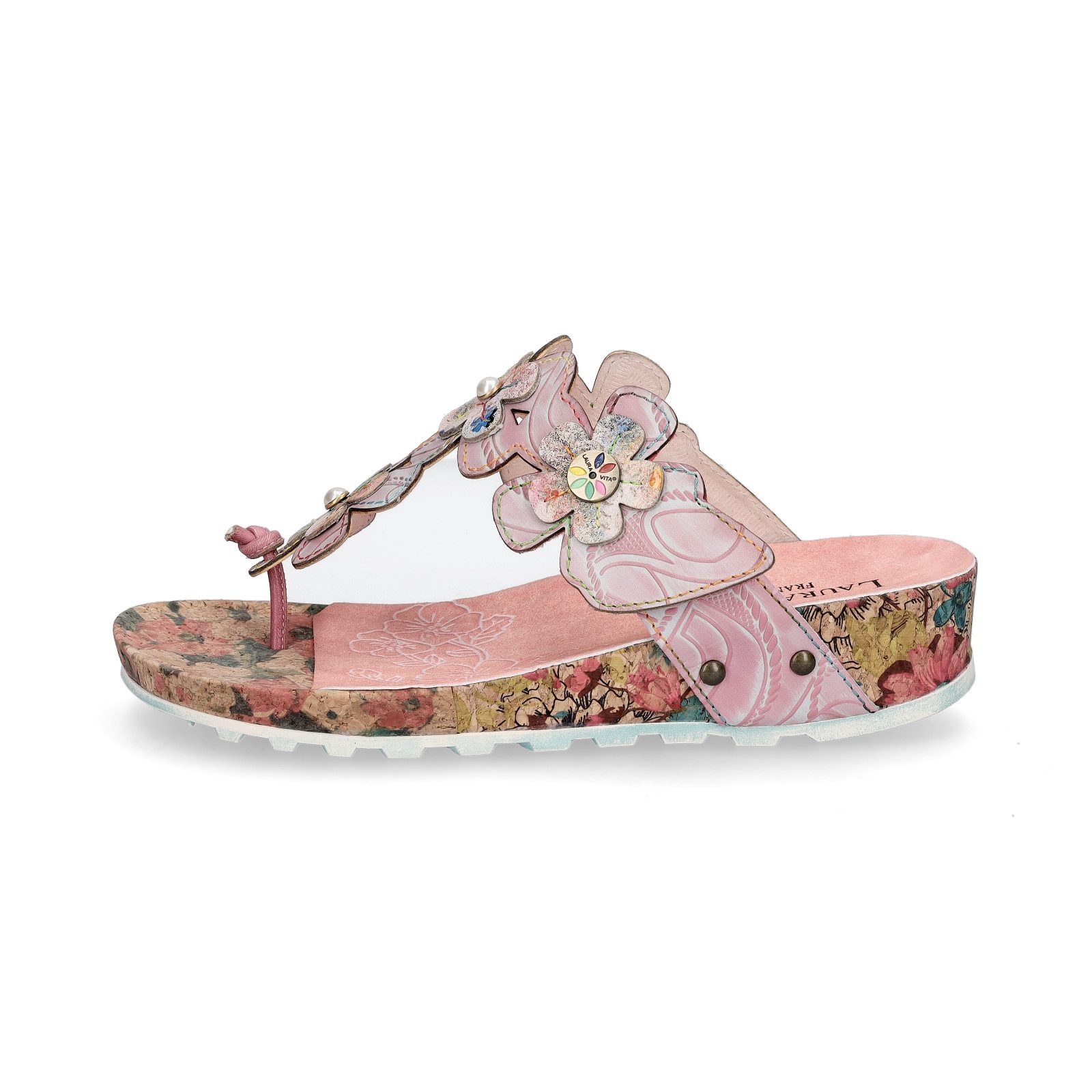 LAURA VITA Laura Vita Damen Pantolette rosa Pantolette günstig online kaufen