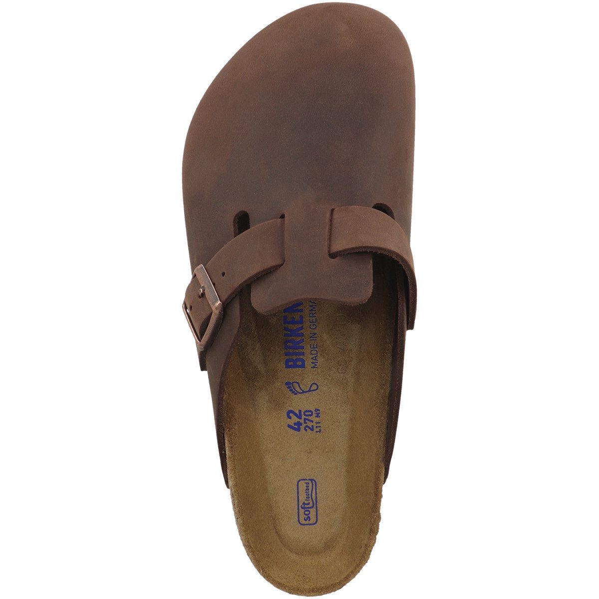 Birkenstock Boston SFB geöltes Naturleder Weichbettung normal Clog Sandalen, Hausschuhe, Pantoletten, Badeschuhe, Gartenschuhe