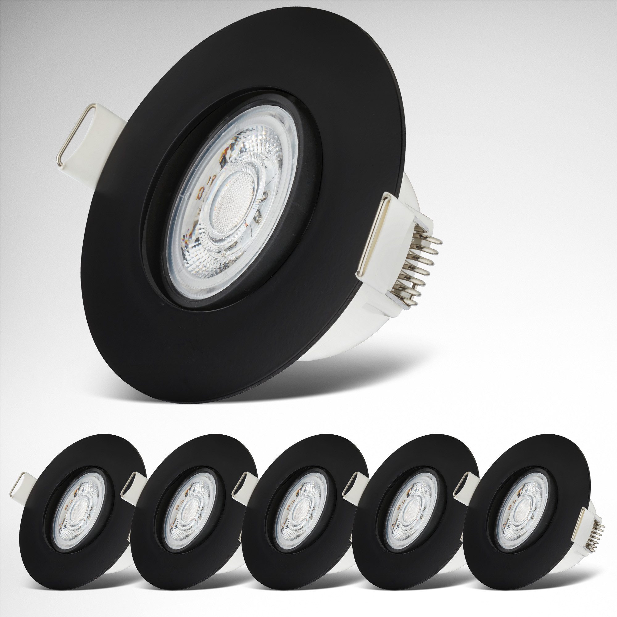 B.K.Licht LED Einbauleuchte 6er Set Bad günstig online kaufen