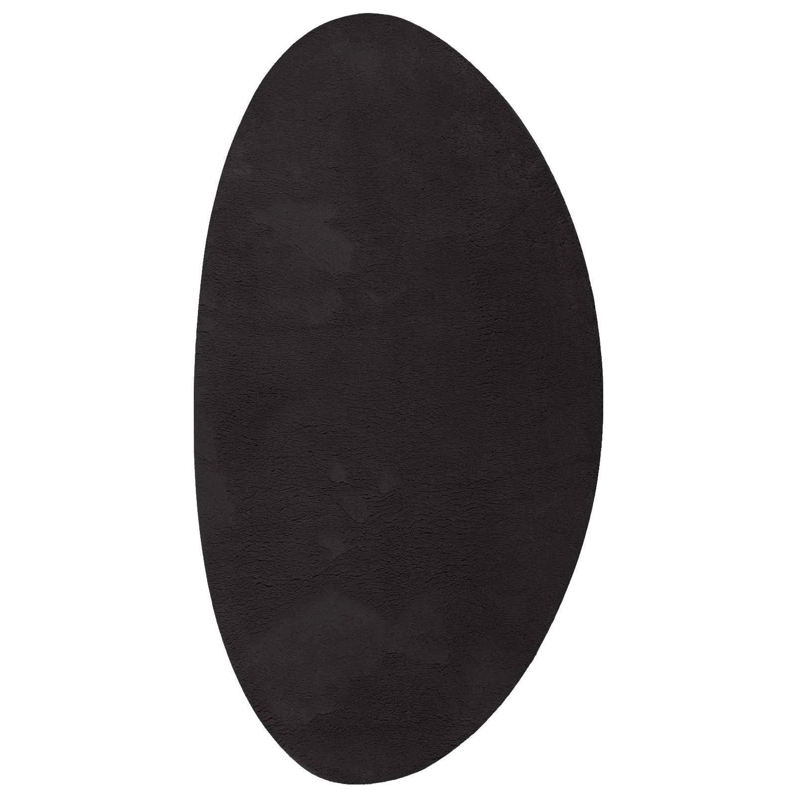 vidaXL Teppich Teppich HUARTE Schwarz 80 x 150 cm Polyester, Oval