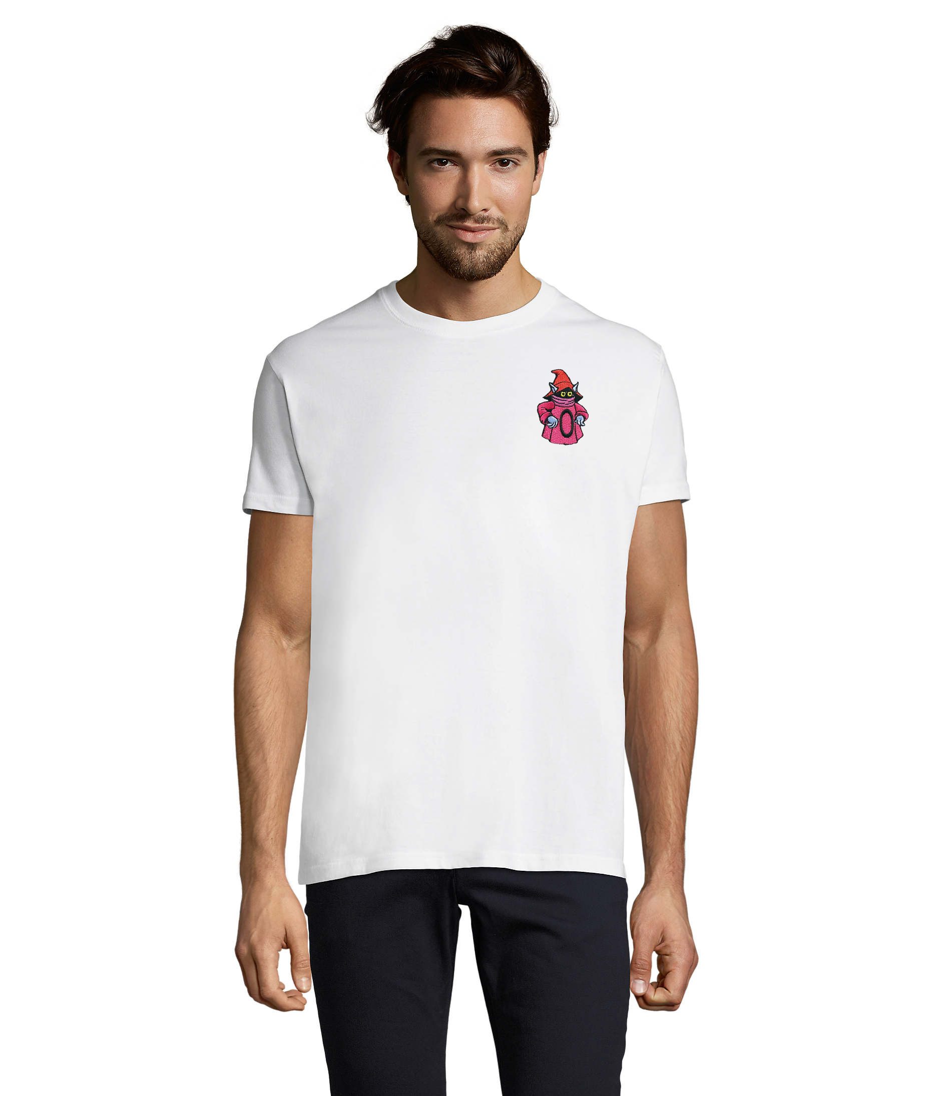 T-Shirt Orko Stick Patch Herren Shirt Masters of the Universe Baumwolle Tee
