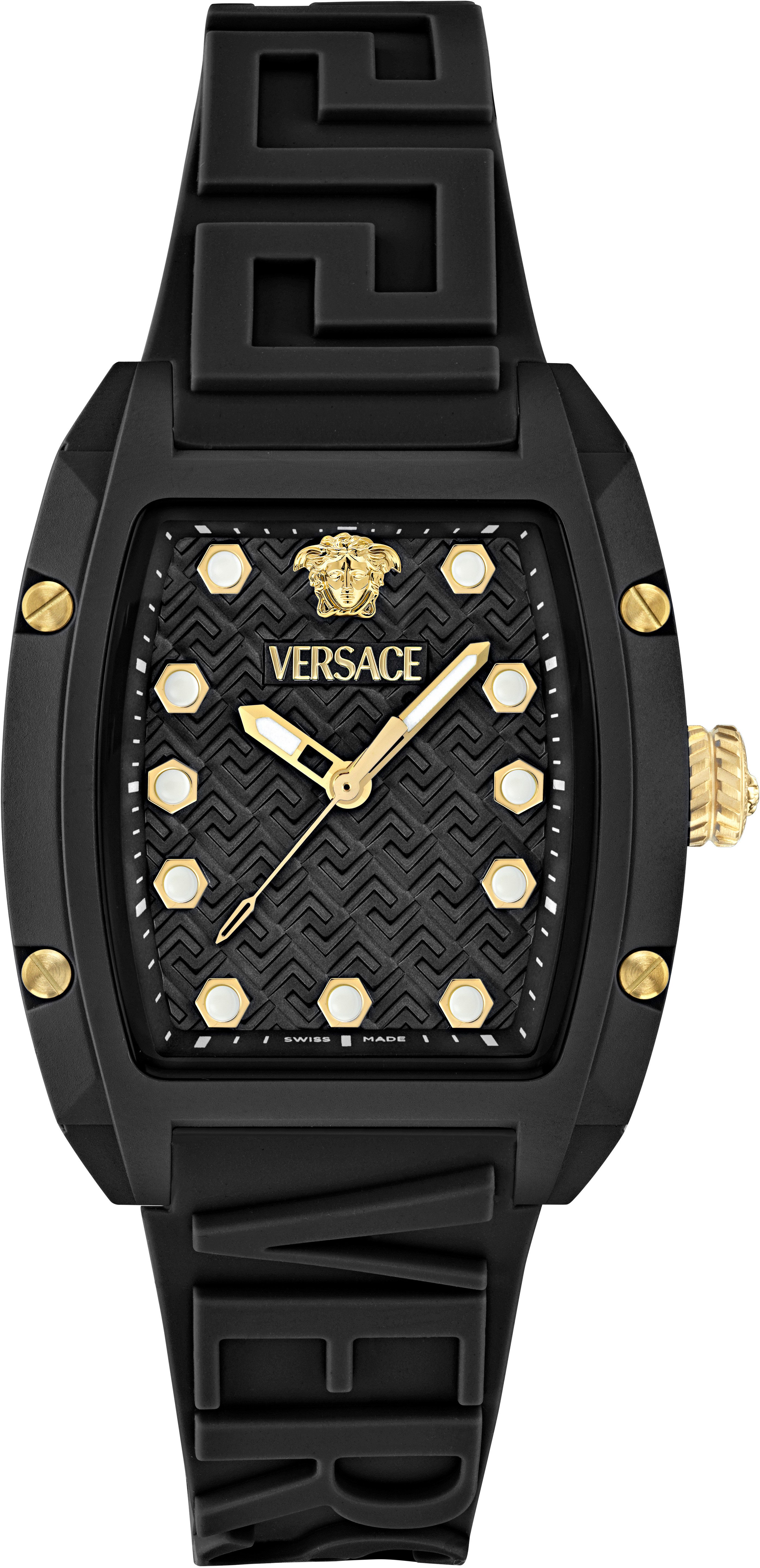 Versace Quarzuhr DOMINUS ECO CERAMIC VE0N00125, Armbanduhr, Damenuhr, Swiss Made, analog