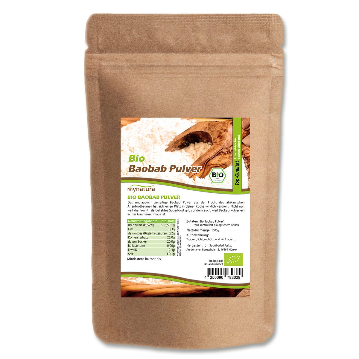 Mynatura Mehl Mynatura Bio Baobab Pulver