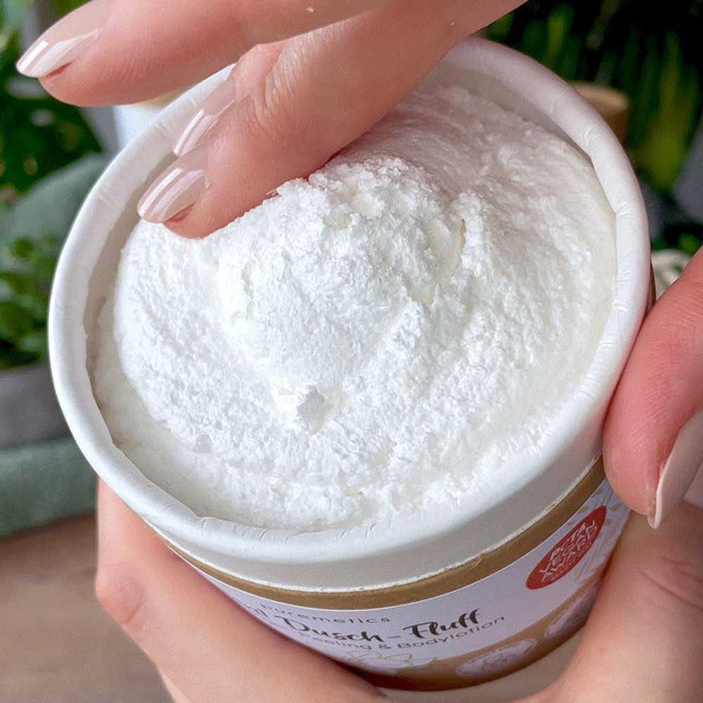 puremetics Körperpeeling 3in1 Dusch-Fluff - Limette 250g