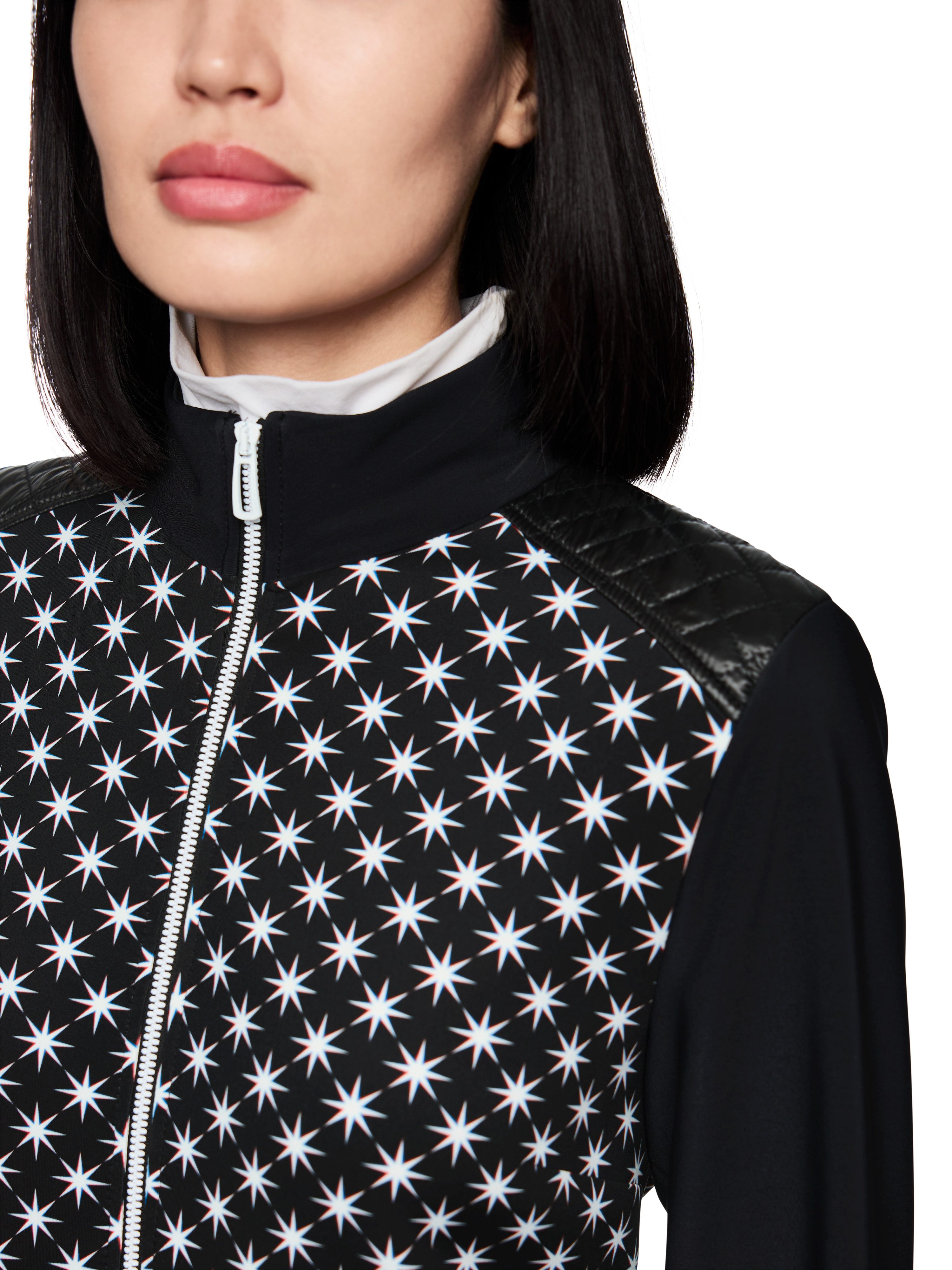 Marc Cain Midikleid Ski is the Limit Premium Damenmode mit Snowstars-Print, sportiv, tailliert – Bild 3 von 5