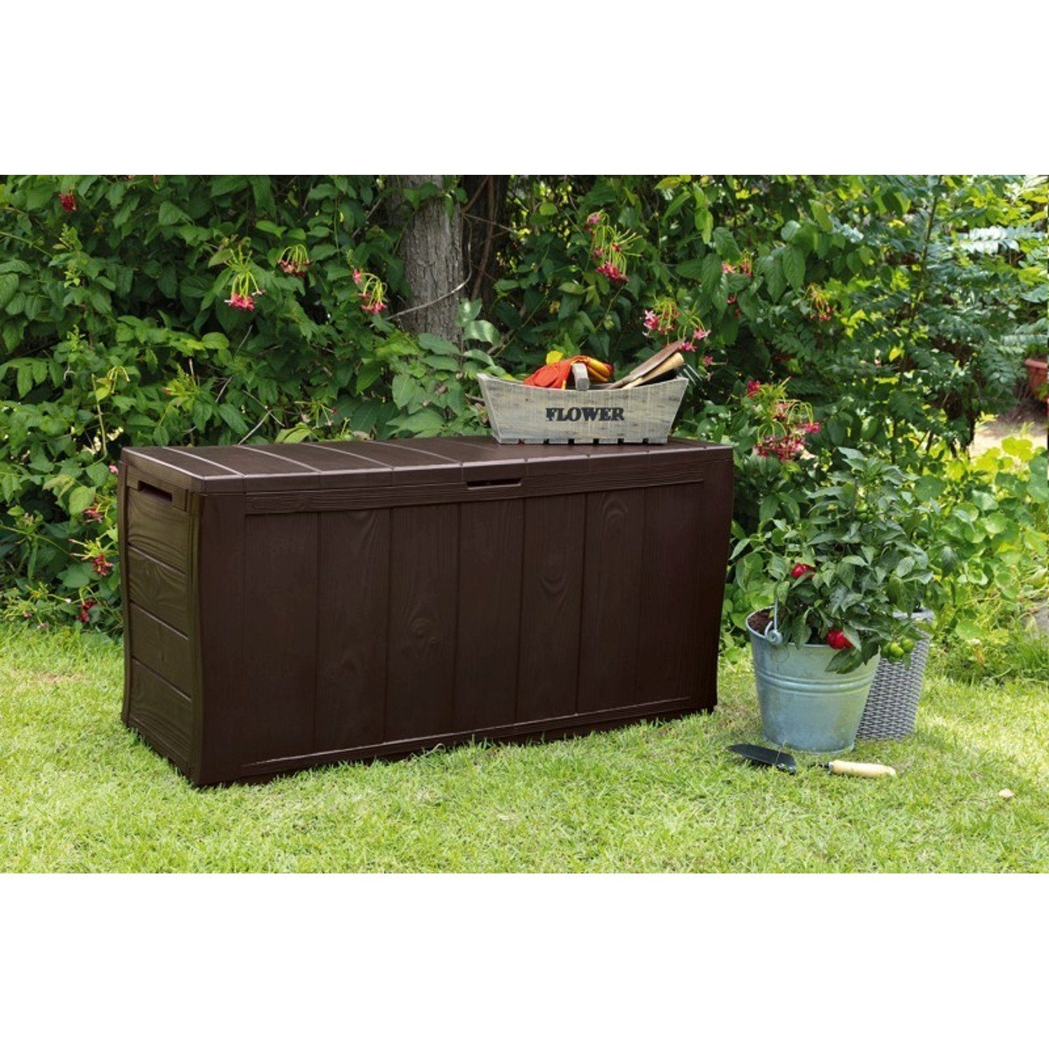 Keter Gartenbox, Sherwood 270L Aufbewahrung günstig online kaufen