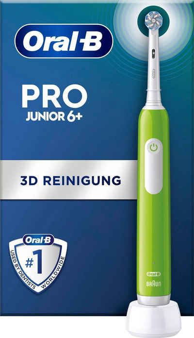 Oral B Elektrische Zahnbürste Pro Junior, Aufsteckbürsten: 1 St., Drucksensor