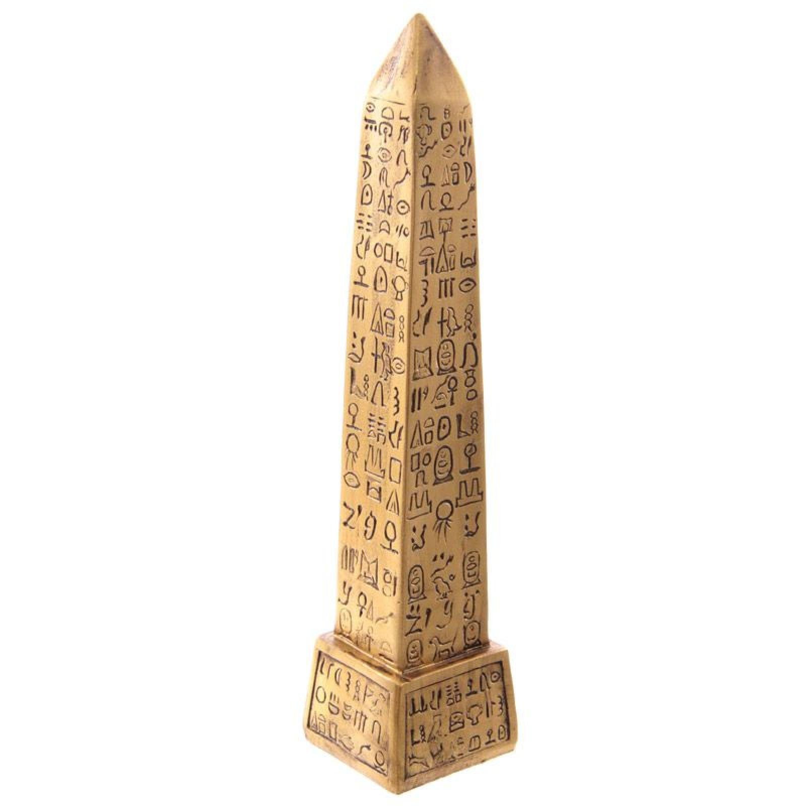 Stück) (pro Dekoobjekt Ägyptischer Puckator Obelisk Goldener