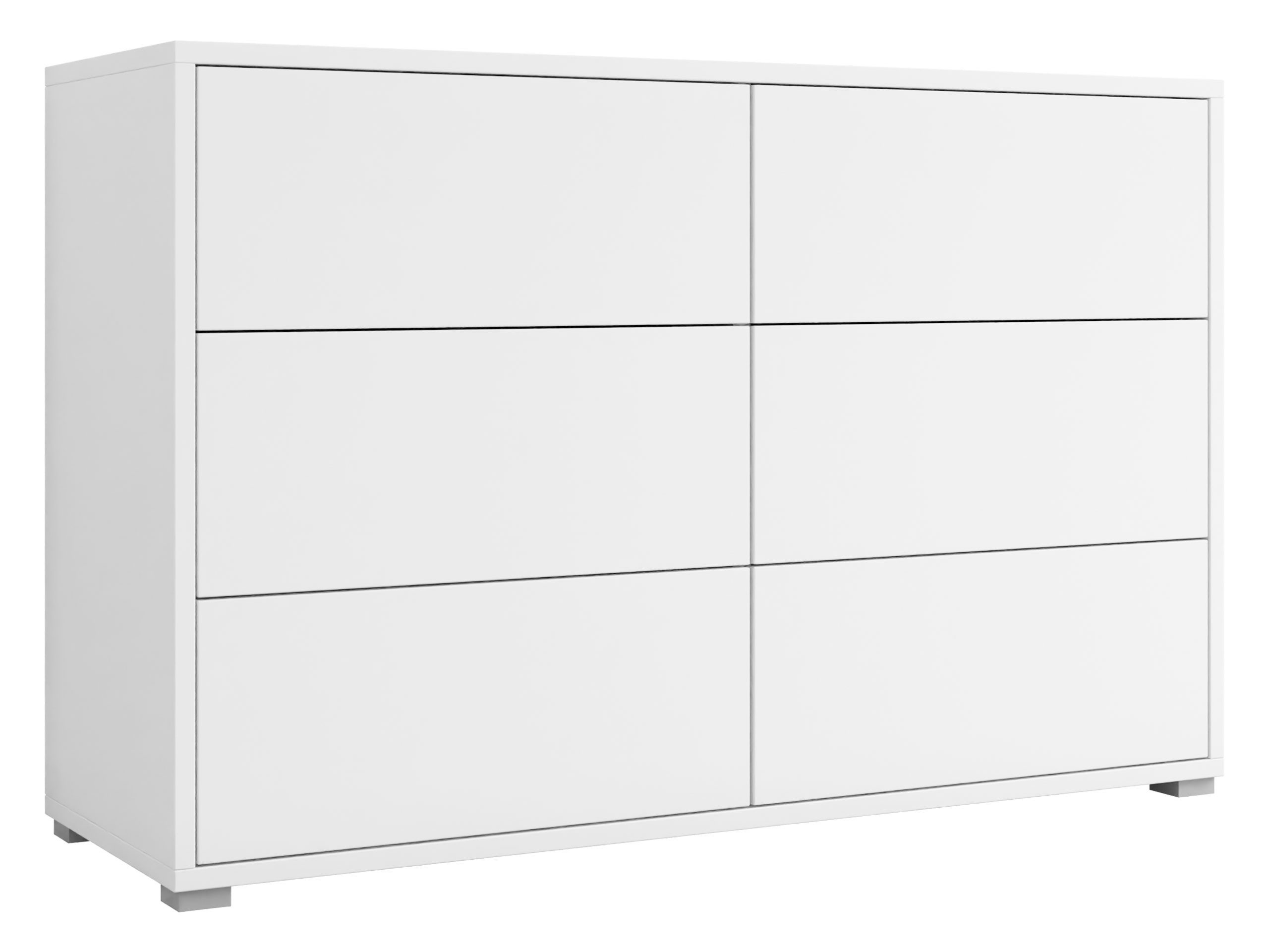 MIRJAN24 Kommode Gesita K6SZ (mit 6 Schubladen), Griffloses Öffnungssystem