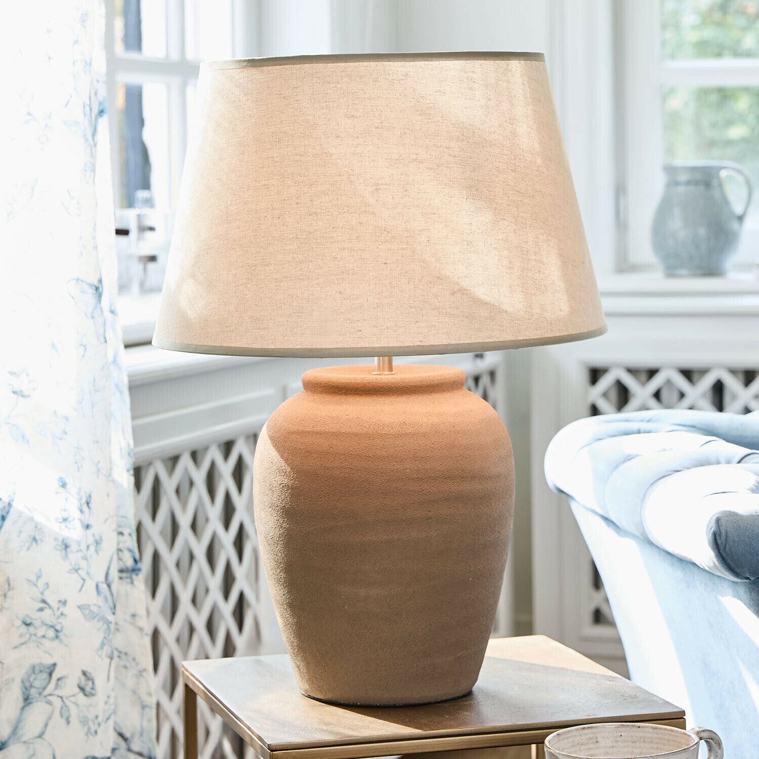 Mirabeau Tischleuchte Tischlampe Terralunas beige/creme