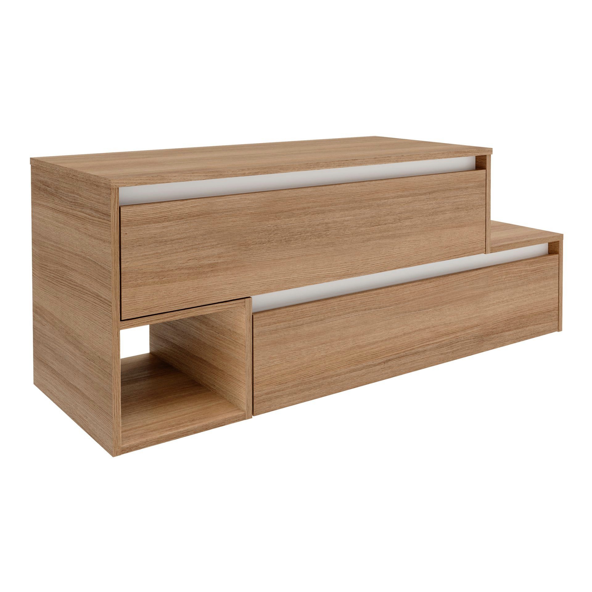 FACKELMANN Waschbeckenunterschrank VITA L-Waschtisch-Unterschrank mit Adeckplatte