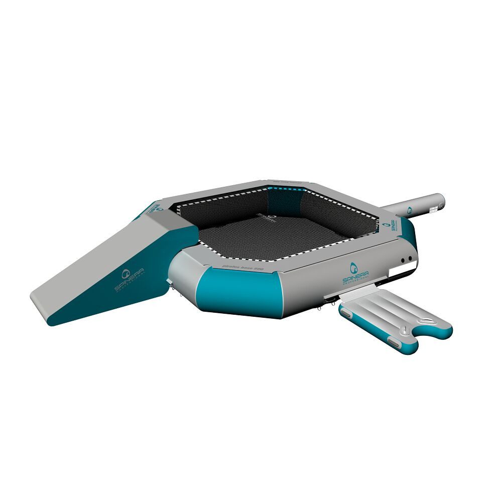 Spinera Badeinsel Wassertrampolin Pirates Tramp 500, Wind- und wellenresistent