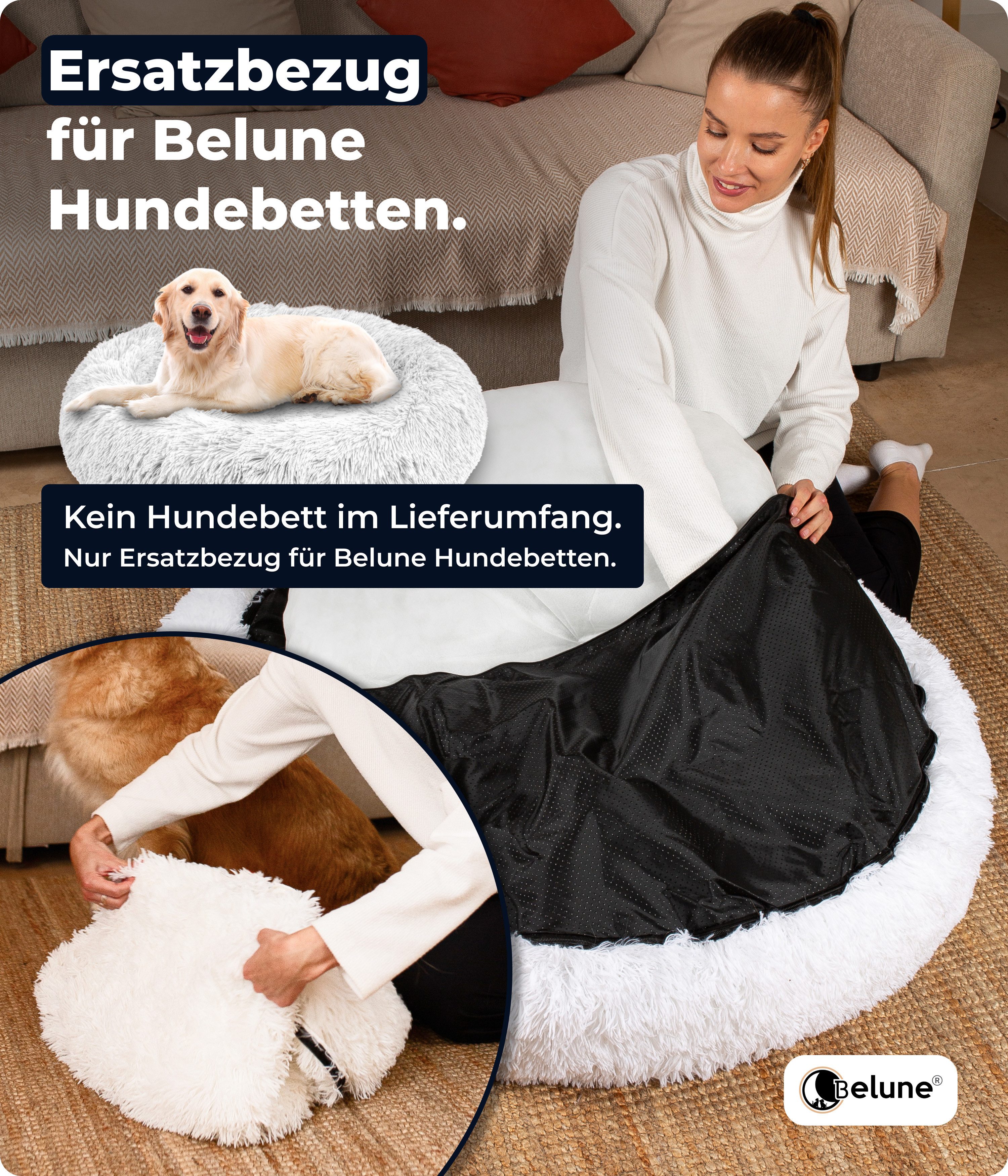 Belune Tierbett Ersatzbezug Belune Hundebett - günstig online kaufen