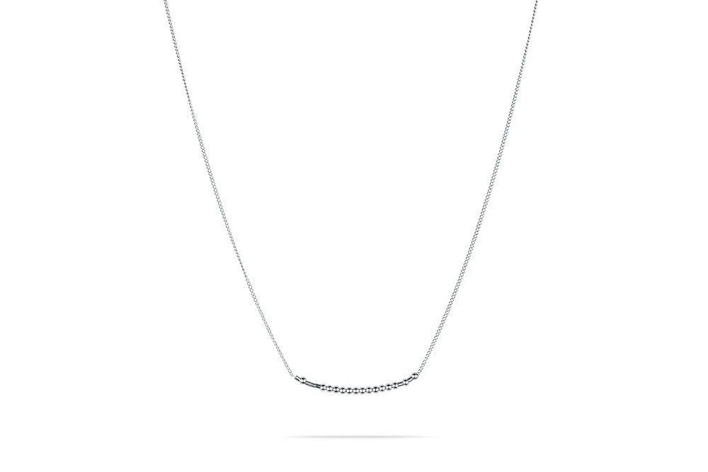 CLASSYANDFABULOUS Jewelry Namenskette Namenskette Morse Code – 925 Sterling Silber