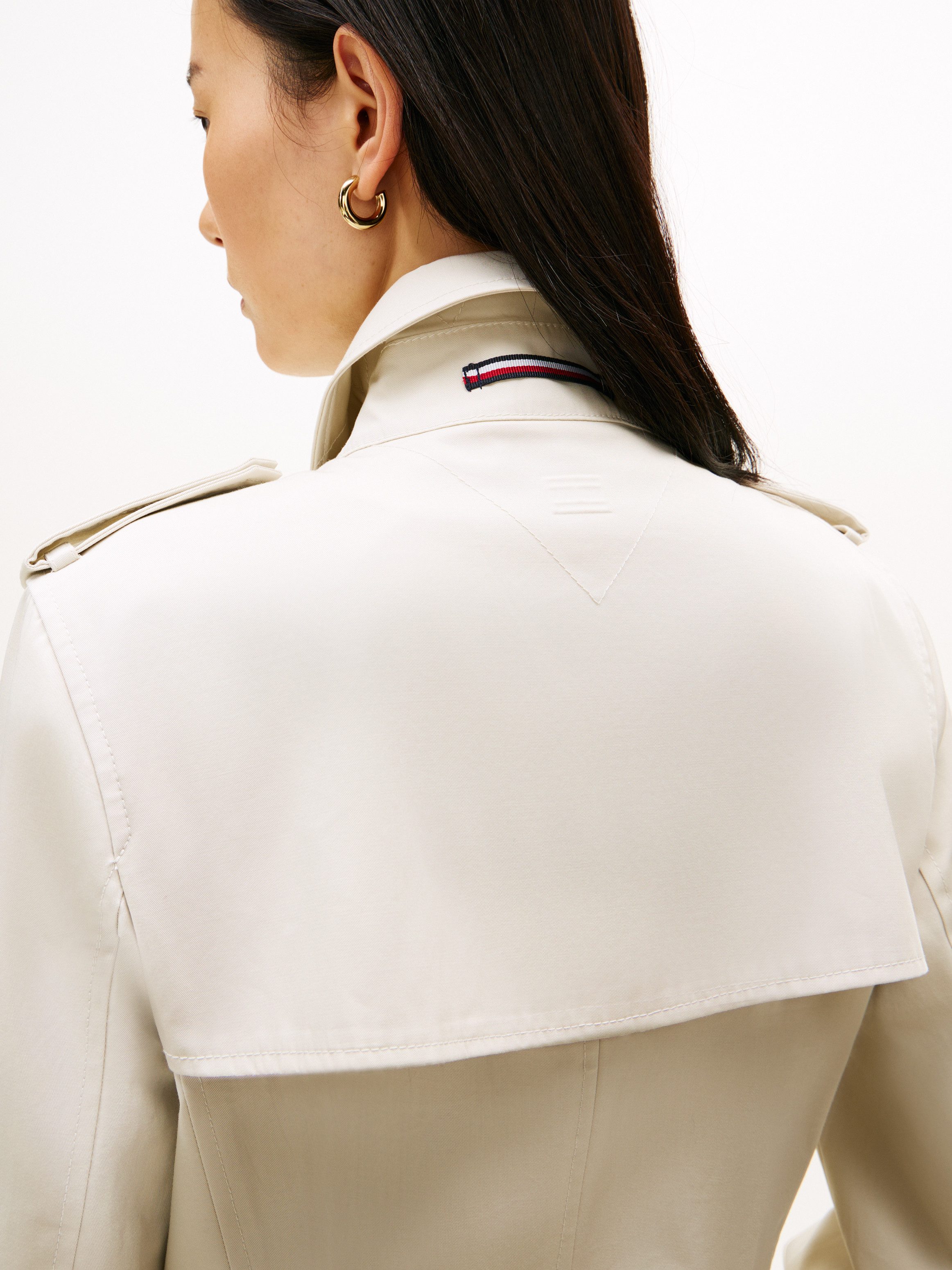 Tommy Hilfiger Trenchcoat SLIM COTTON MIDI TRENCH günstig online kaufen