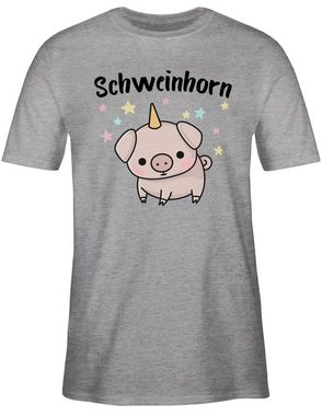 Shirtracer T-Shirt Schweinhorn Karneval Outfit