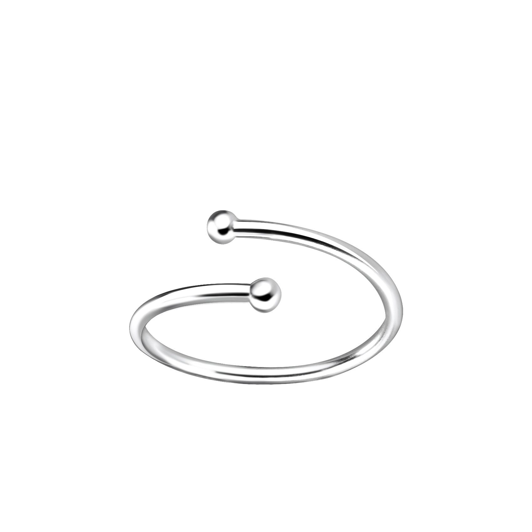 Monkimau Zehenring Ball Zehenring 925 Silber