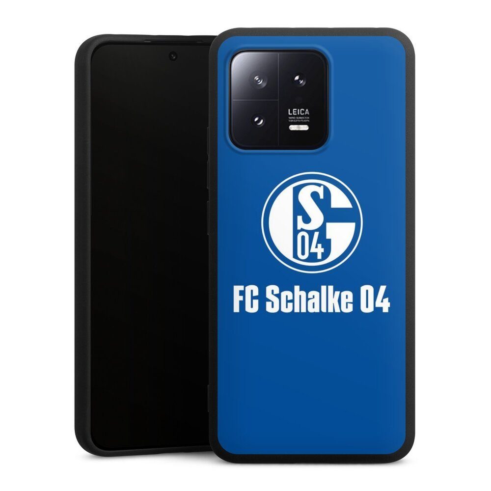 DeinDesign Handyhülle FC Schalke 04 Blau, Xiaomi 13 Silikon Hülle Premium Case Handy Schutzhülle