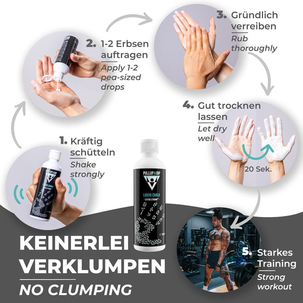 Pullup & Dip Chalkbag Liquid Chalk für perfekten Grip, schnell trocknend, s günstig online kaufen