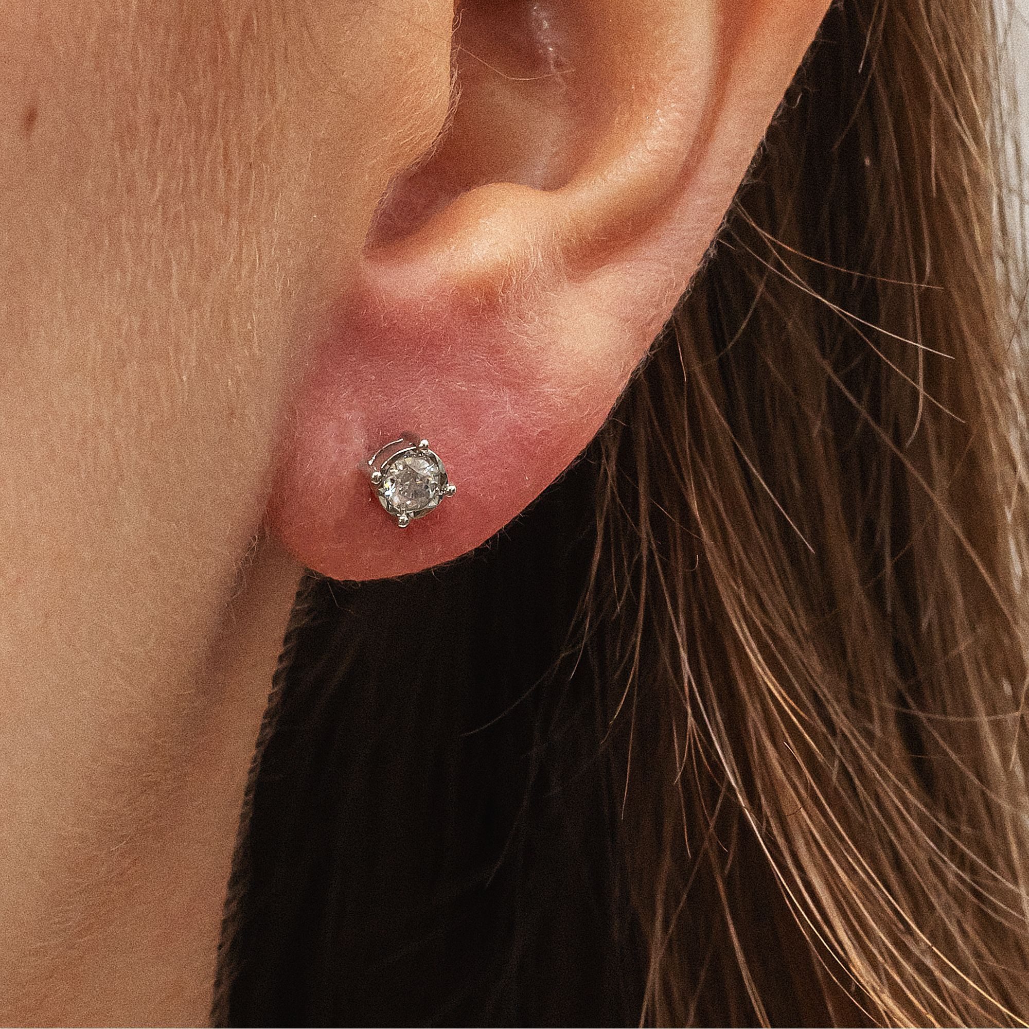 Diamonds by Ellen K. Paar Ohrstecker 585/- Weißgold Brillant 0,20ct.