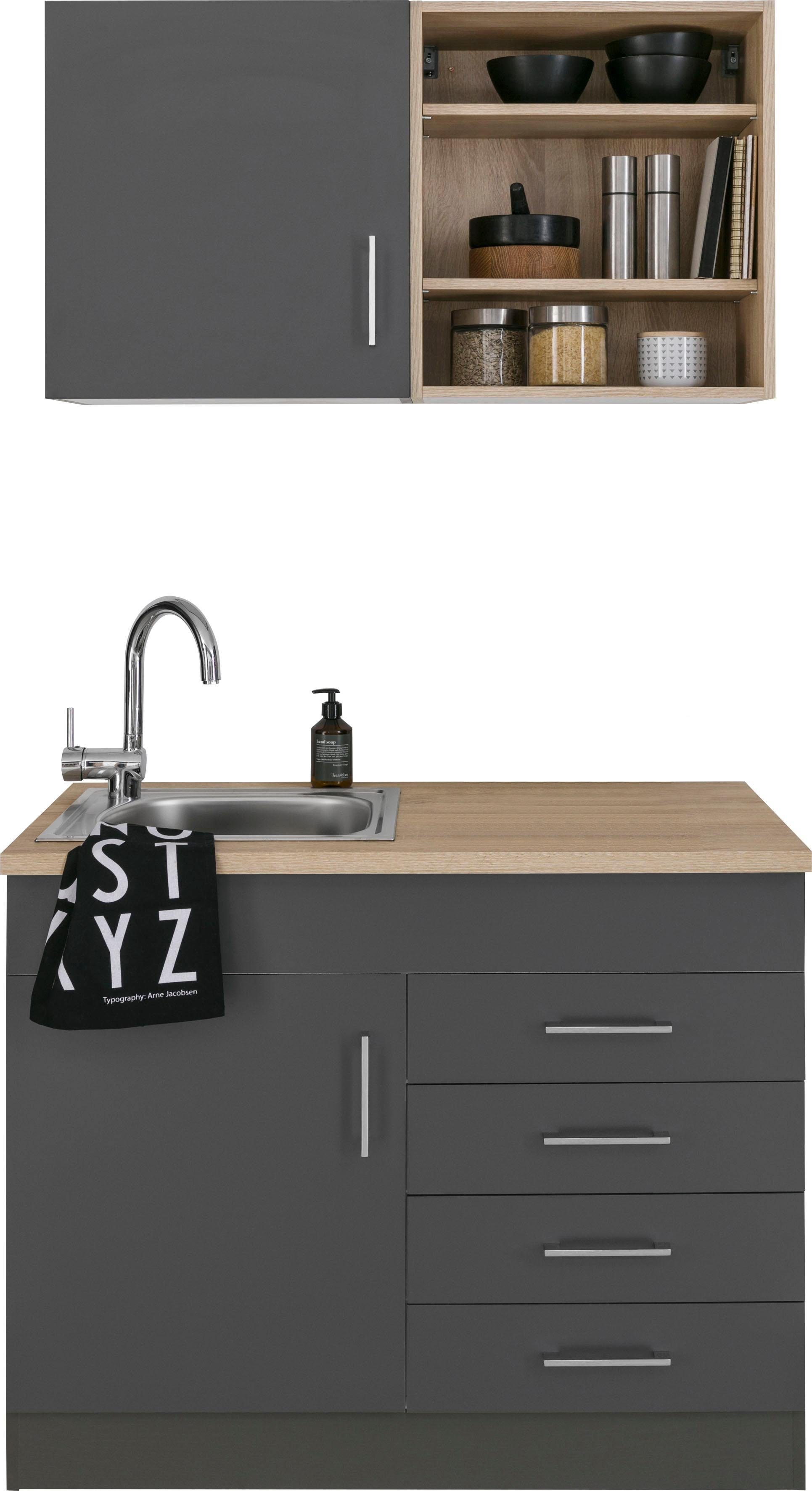 KOCHSTATION Pantryküche KS-Mali, Breite 100 cm, wahlweise mit E-Geräten günstig online kaufen