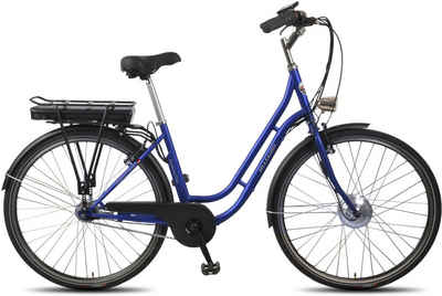 ALLEGRO E-Bike »Boulevard Plus 03 Blue«, 7 Gang Shimano Nexus Schaltwerk, Nabenschaltung, Frontmotor 250 W
