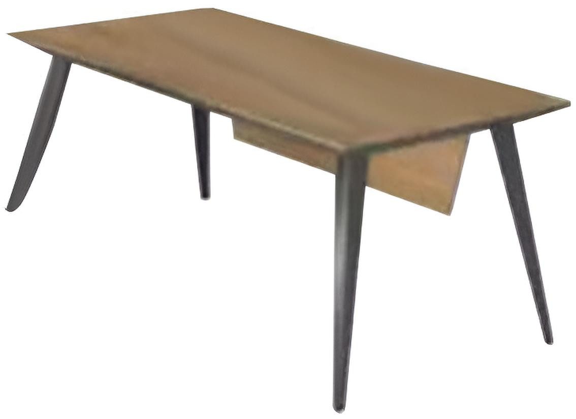 Xlmoebel Schreibtisch Massivholz Schreibtisch für Chefbüro, elegantes Design (1-St., Schreibtisch), Hergestellt in Europa