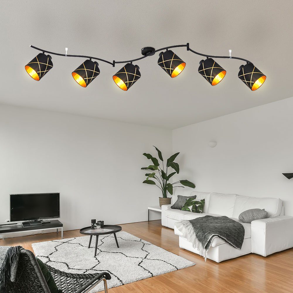 Deckenstrahler Deckenleuchte flammig Wohnzimmer LED inklusive, Deckenleuchte, nicht Globo 6 Leuchtmittel