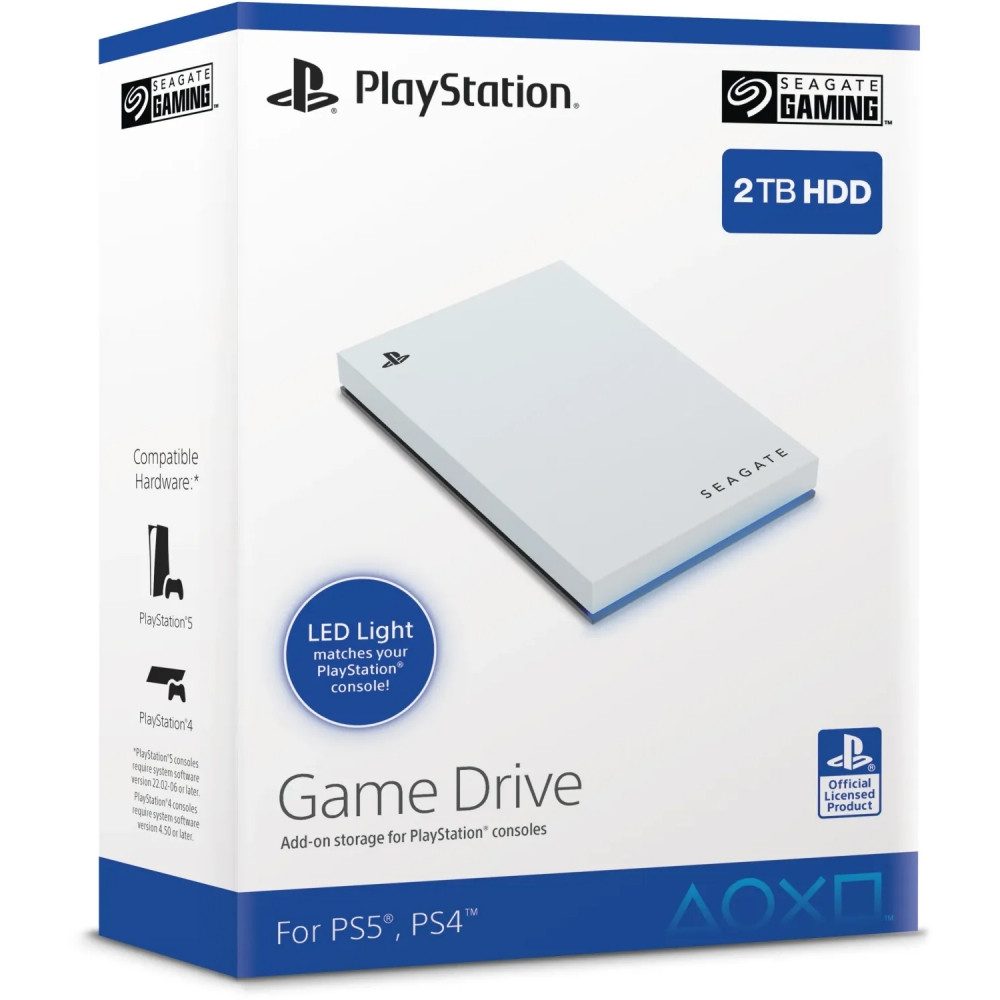 Seagate Game Drive 2 TB HDD - Externe Festplatte - weiß externe HDD-Festplatte (2 TB) 2,5" – Bild 2 von 2