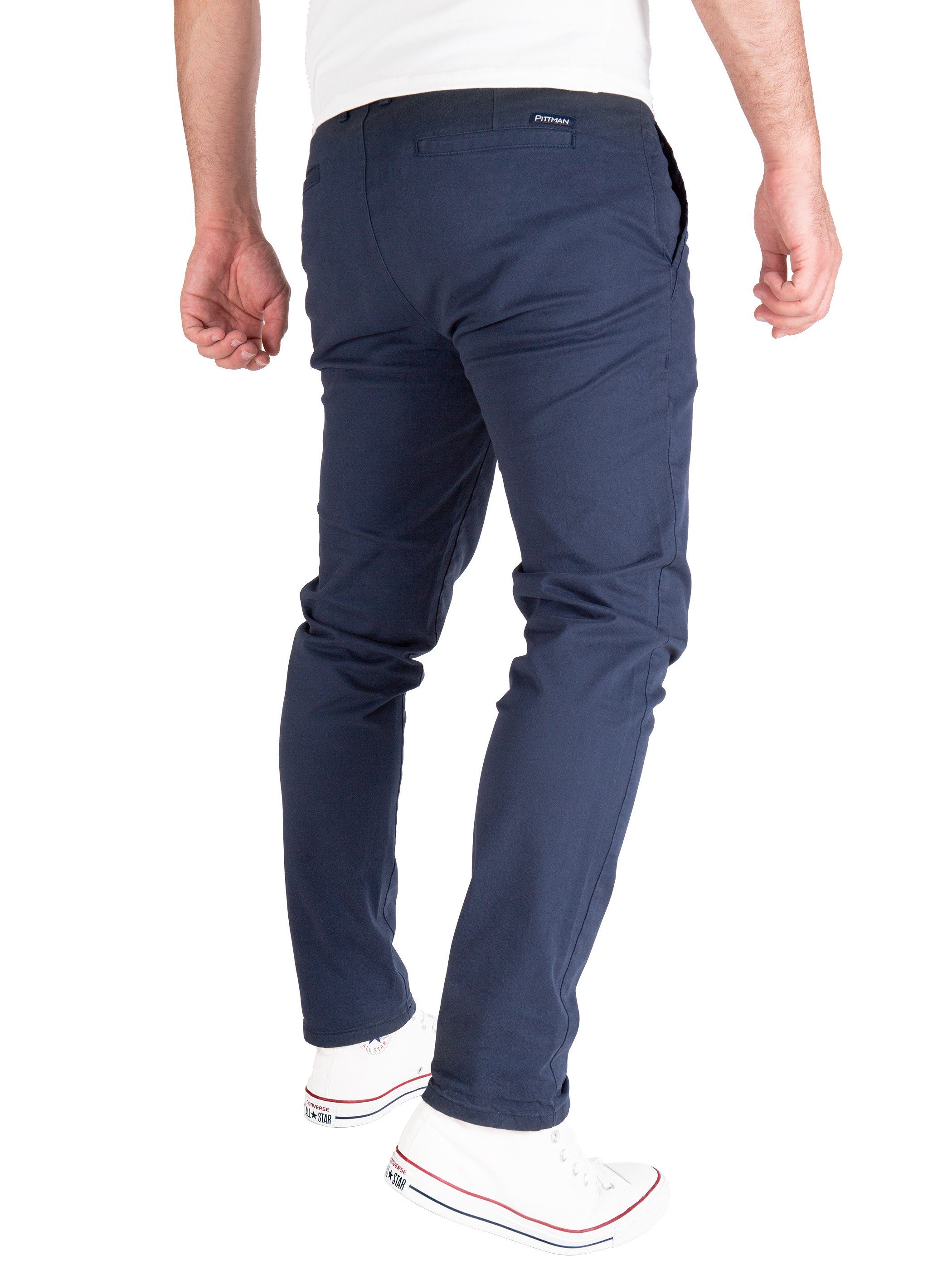 Pittman Chinohose Derrick moderne Baumwolll Chino Jeans mit Reißverschluss günstig online kaufen