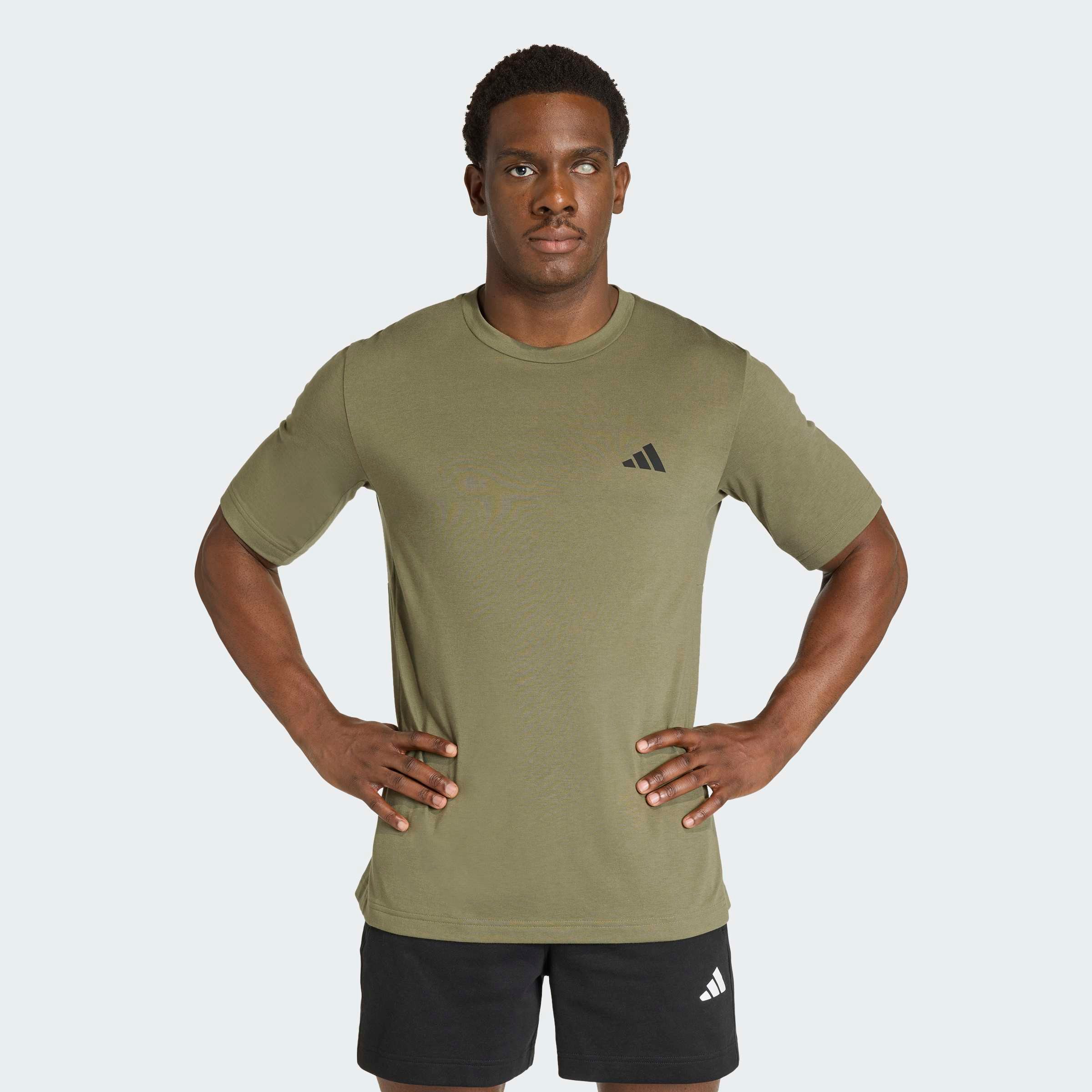 adidas Performance T-Shirt WORKOUT ESSENTIALS FEELREADY mit Rundhalsausschnitt, aus Polyester