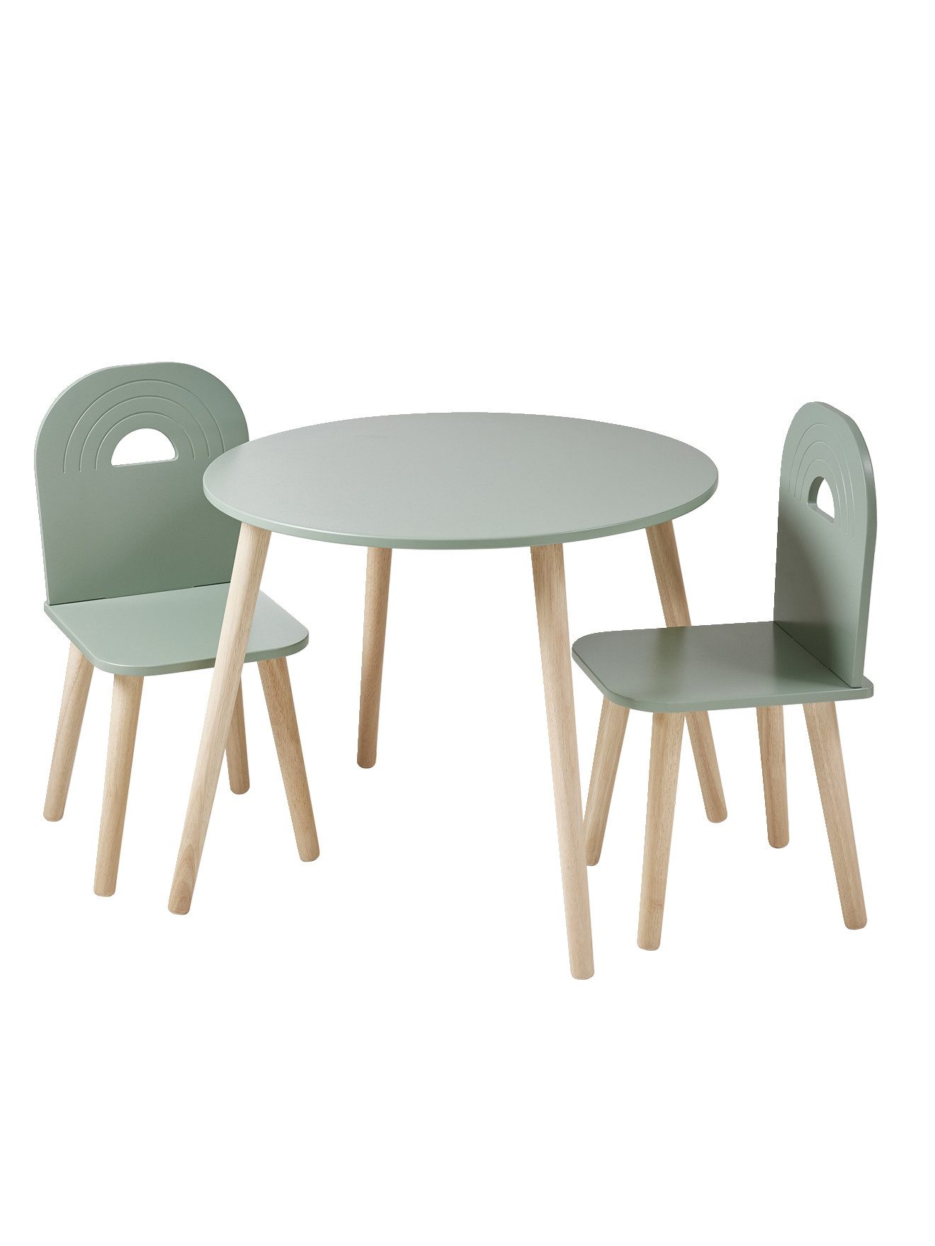 vertbaudet Kindertisch Kinderzimmer-Set: Tisch & 2 Стулья REGENBOGEN