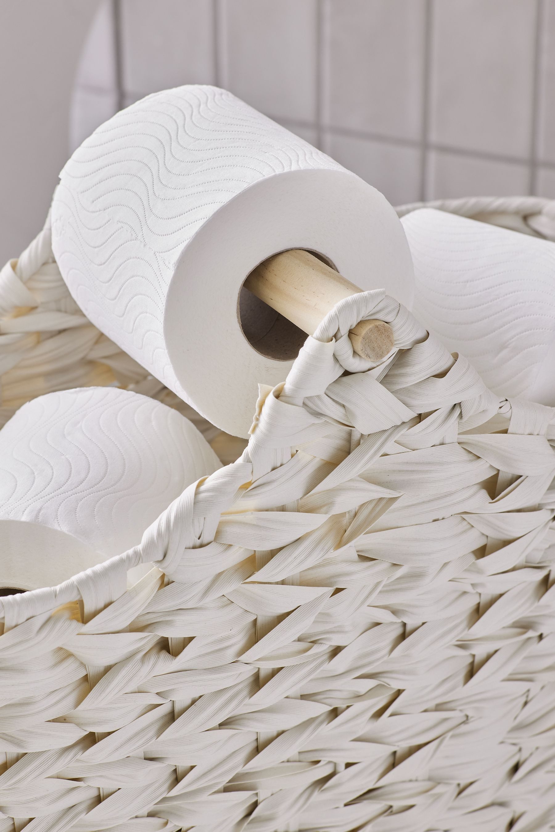 Next Toilettenpapierhalter Schmaler Toilettenpapierhalter und Aufbewahrung (1-St)
