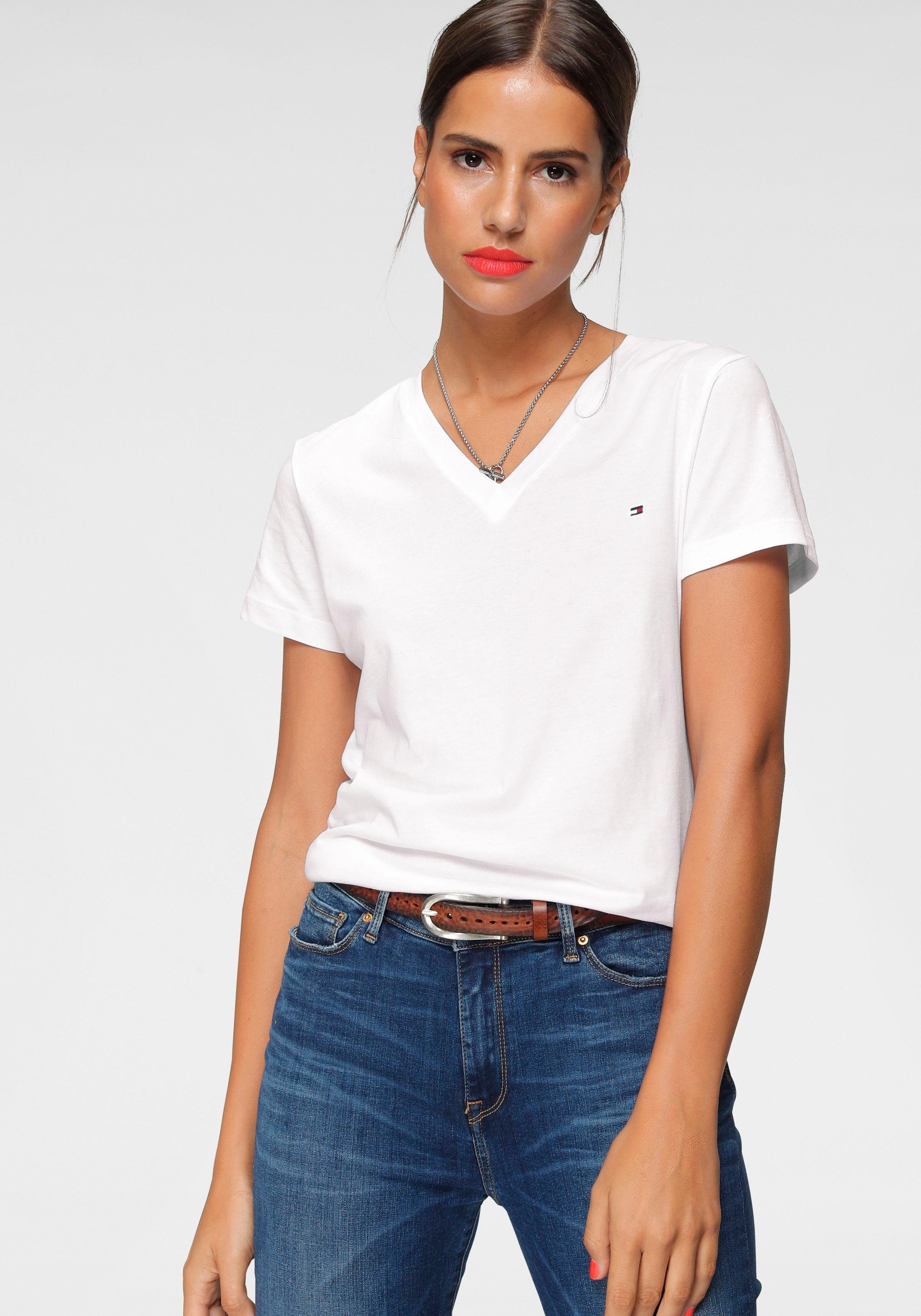 Tommy Hilfiger T-Shirt HERITAGE V-NK TEE günstig online kaufen