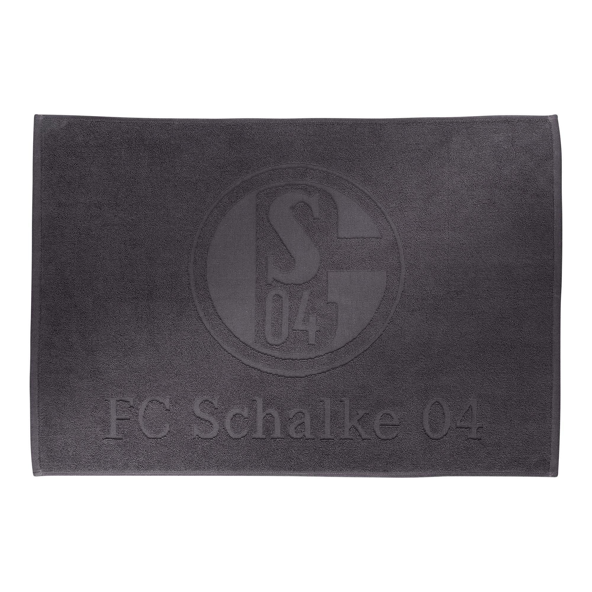 FC Schalke 04 Badematte anthrazit 100% Baumwolle 50 x 75 cm, Baumwolle, rec günstig online kaufen