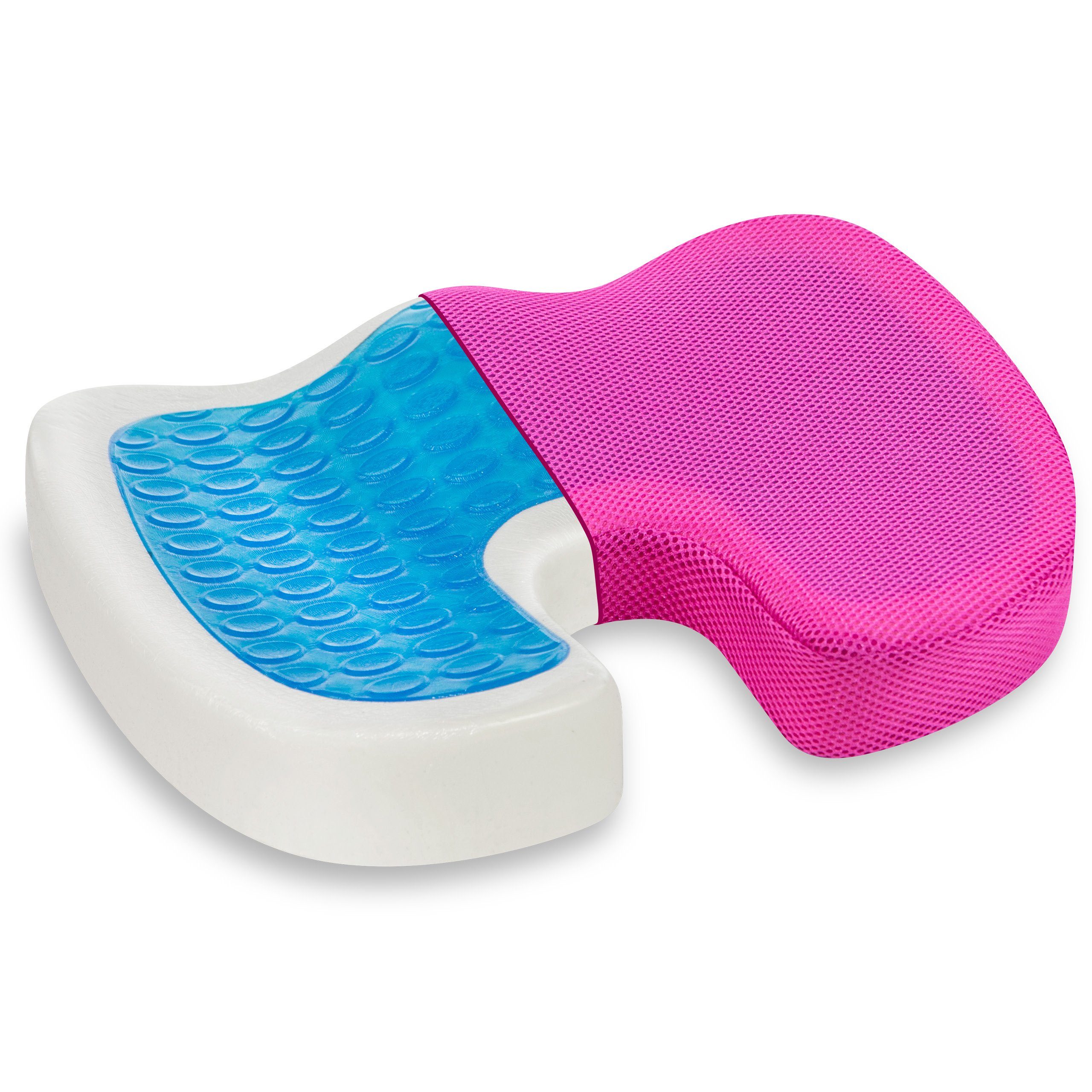 Vitabo Sitzkissen »Vitabo Ergonomisch geformtes Sitzkissen,  Steißbein-Kissen aus Memory-Schaum mit Gel-Polster«, mit kühlender Gel- Auflage, Anti-Rutsch-Noppen an der Unterseite sorgen für einen sicheren  Halt online kaufen | OTTO