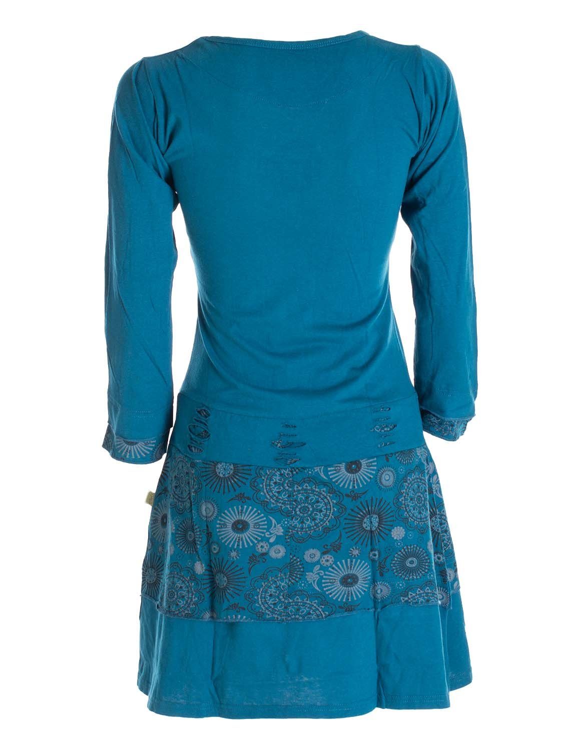 Vishes Midikleid Langarm Keid Mandala Druck günstig online kaufen
