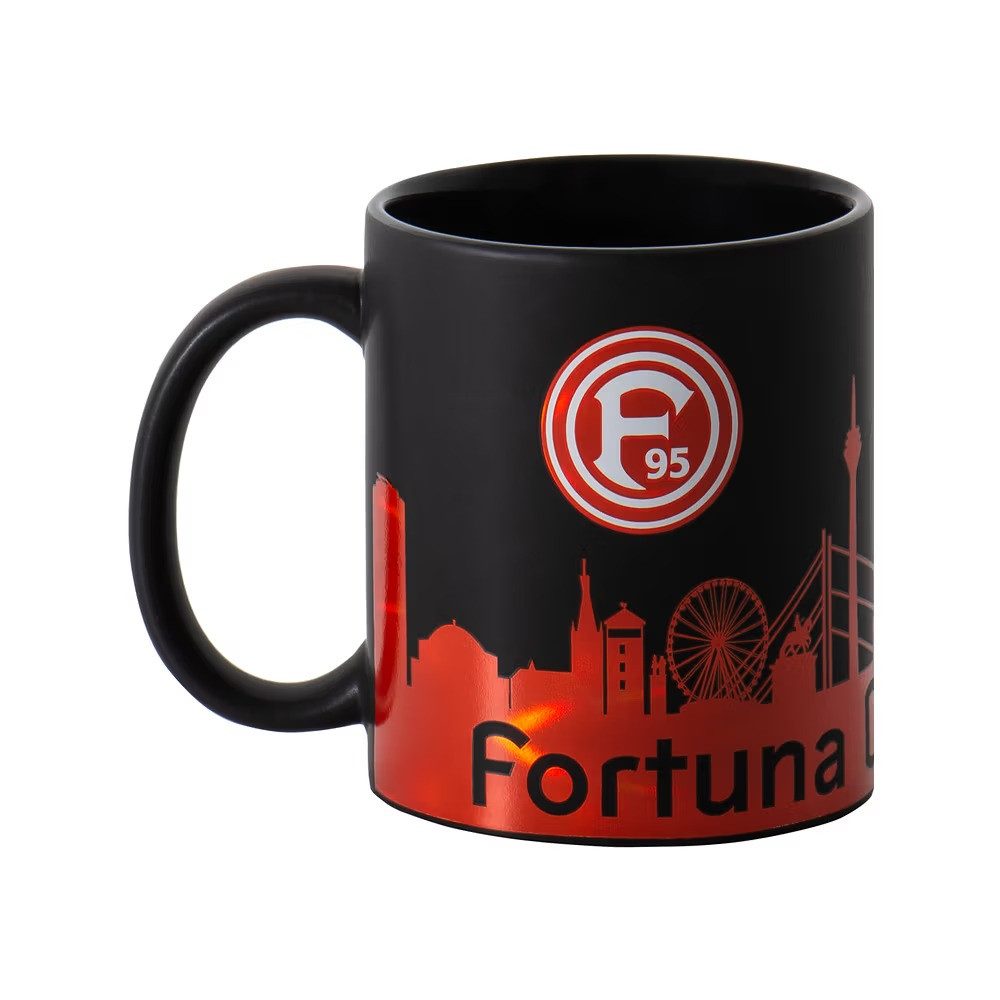 Fortuna Düsseldorf Becher Fortuna Düsseldorf Tasse "Skyline Metallic", Keramik