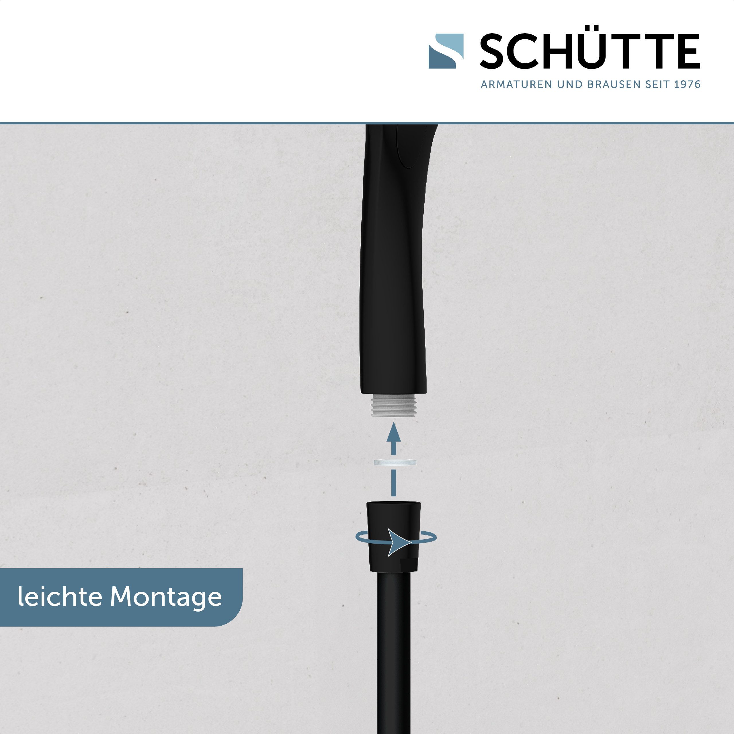 Schütte Handbrause CAPRI, Duschbrause, 3-fach verstellbar, Antikalk, wassersparend
