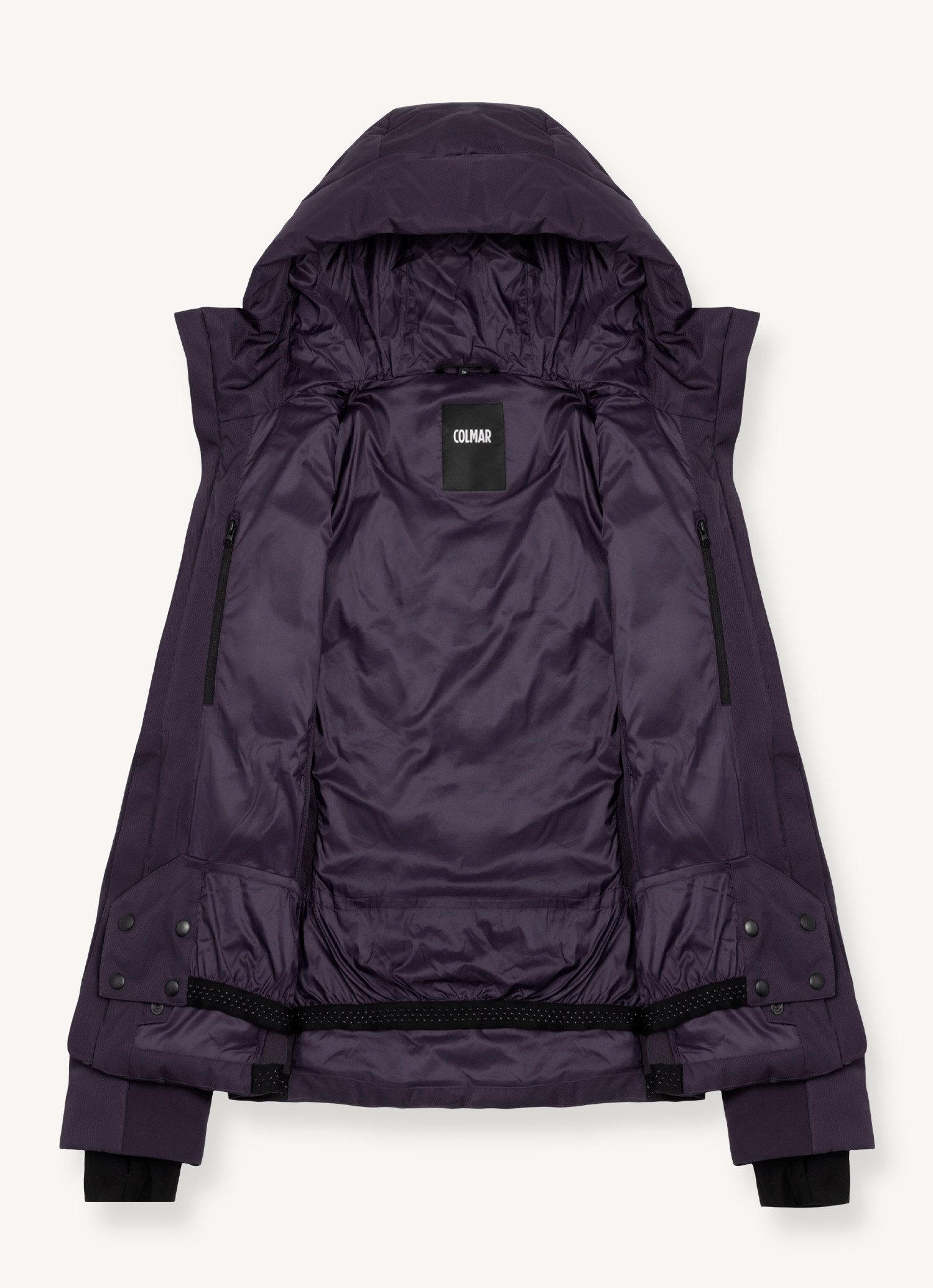 Colmar Skijacke Damen Skijacke aus Stretchgewebe mit großem Kapuzenkragen