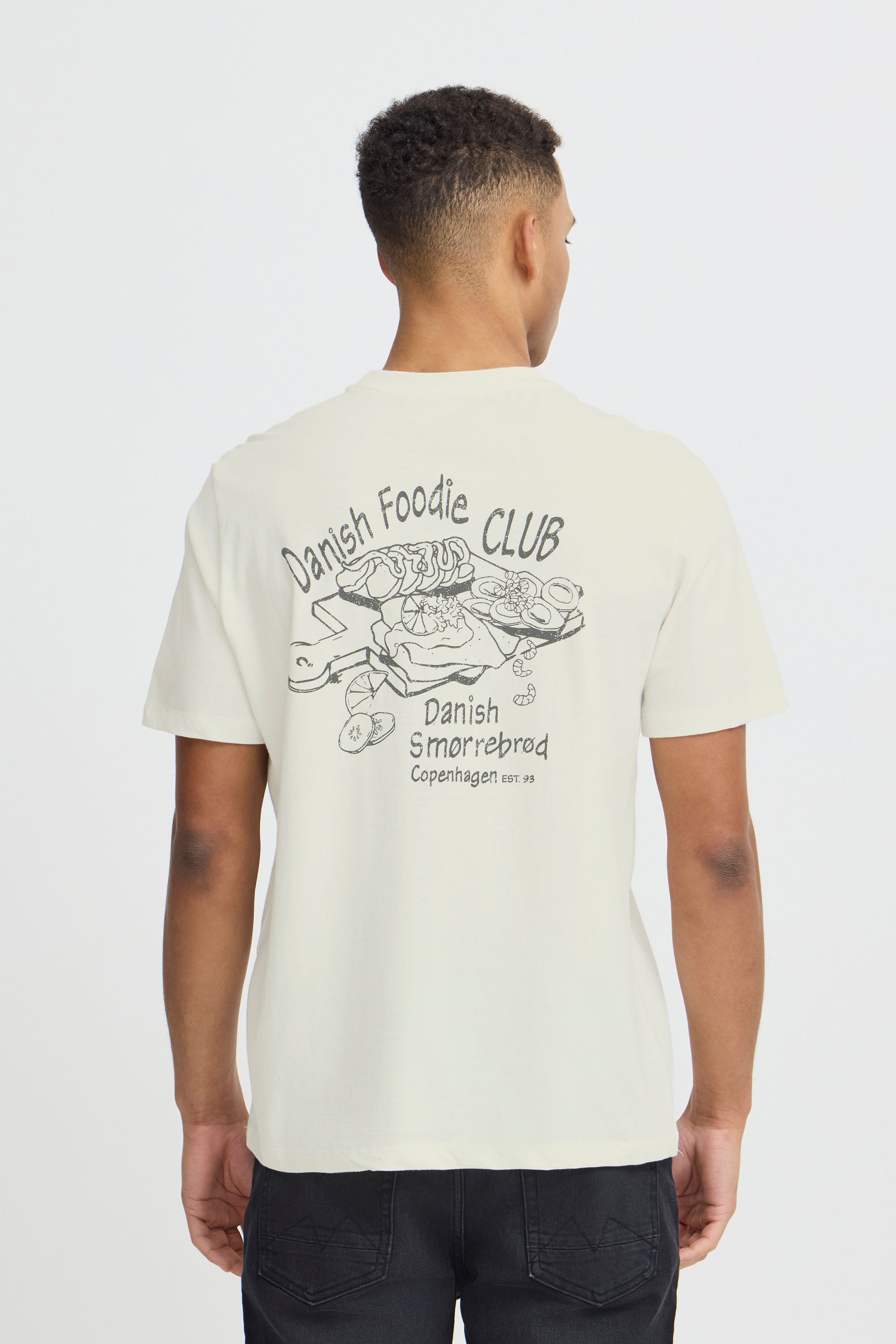 Blend Rundhalsshirt BHViggo (1-tlg) Lässiges T-Shirt mit Backprint