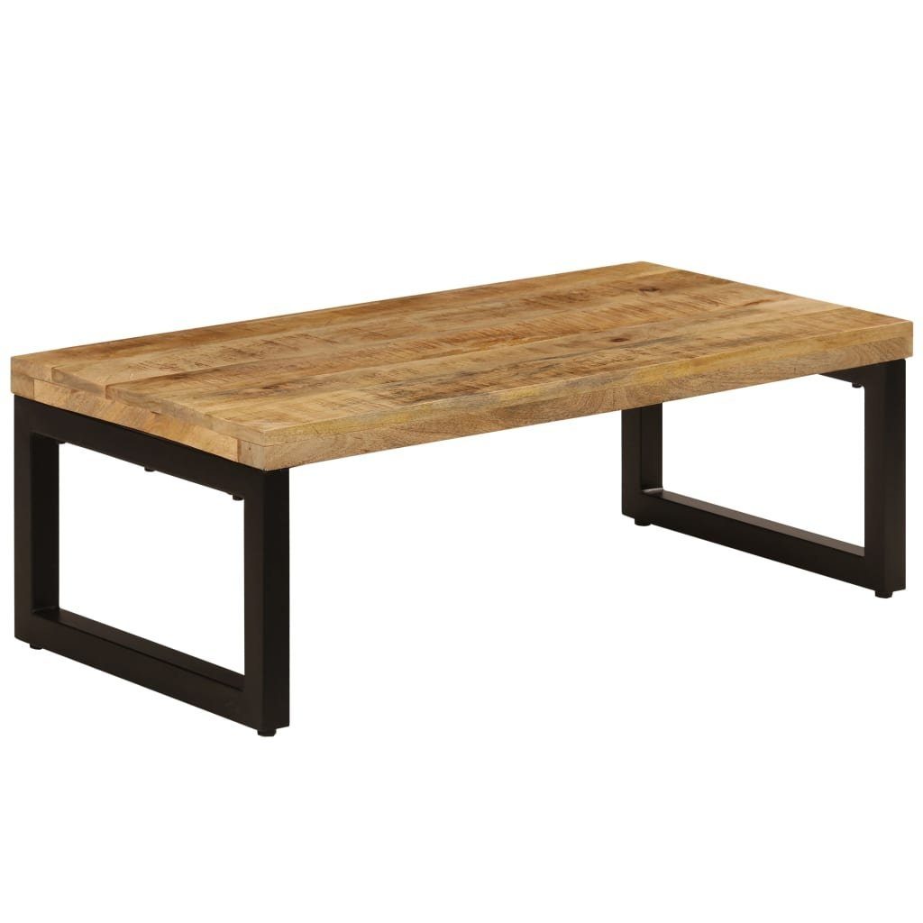 Couchtisch Couchtisch 100x50x35 cm Massivholz und Stahl