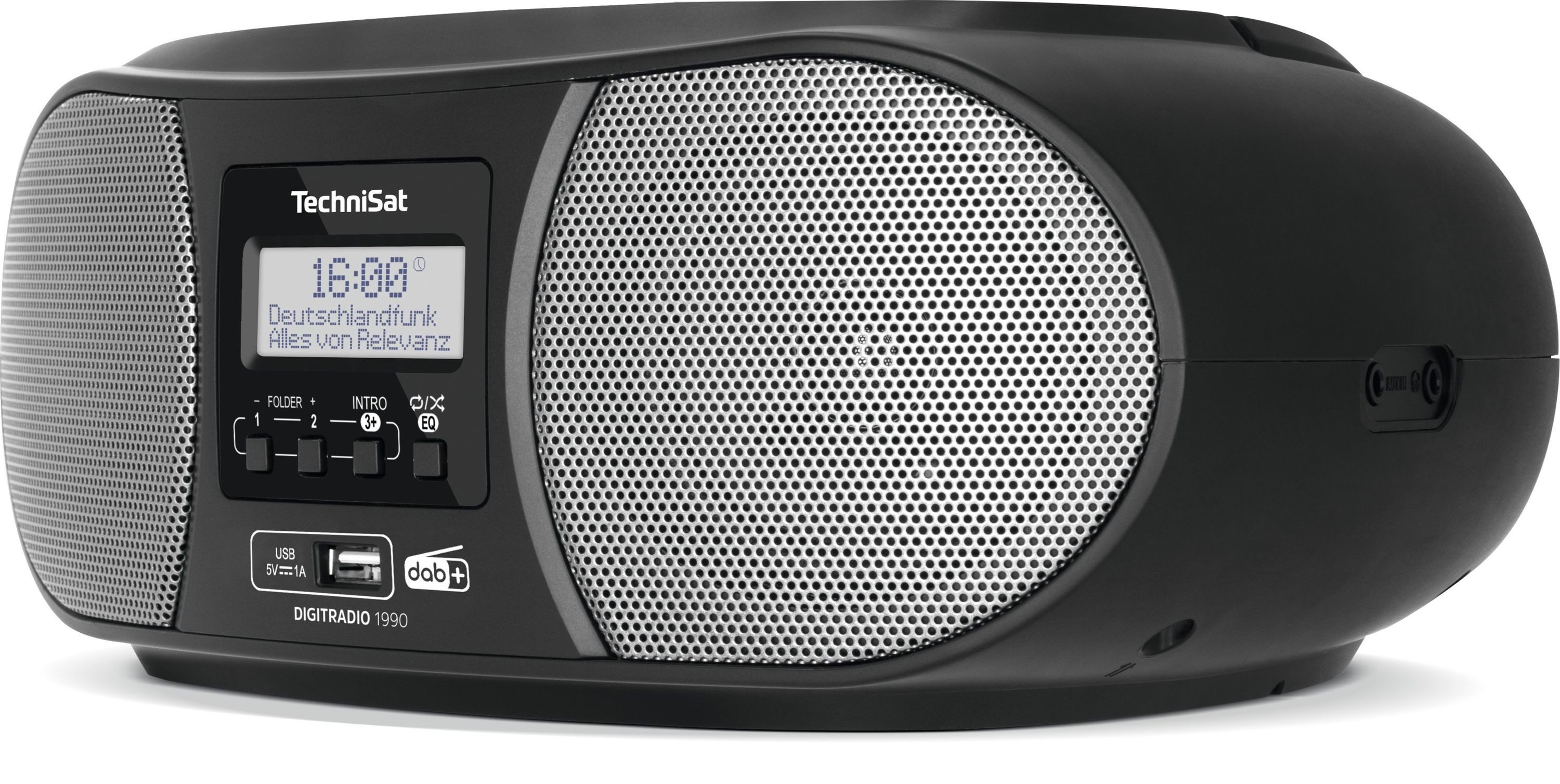 TechniSat DIGITRADIO 1990 Digitalradio (DAB) (Digitalradio (DAB), FM-Tuner mit RDS, 3 W, CD-Player, Bluetooth)