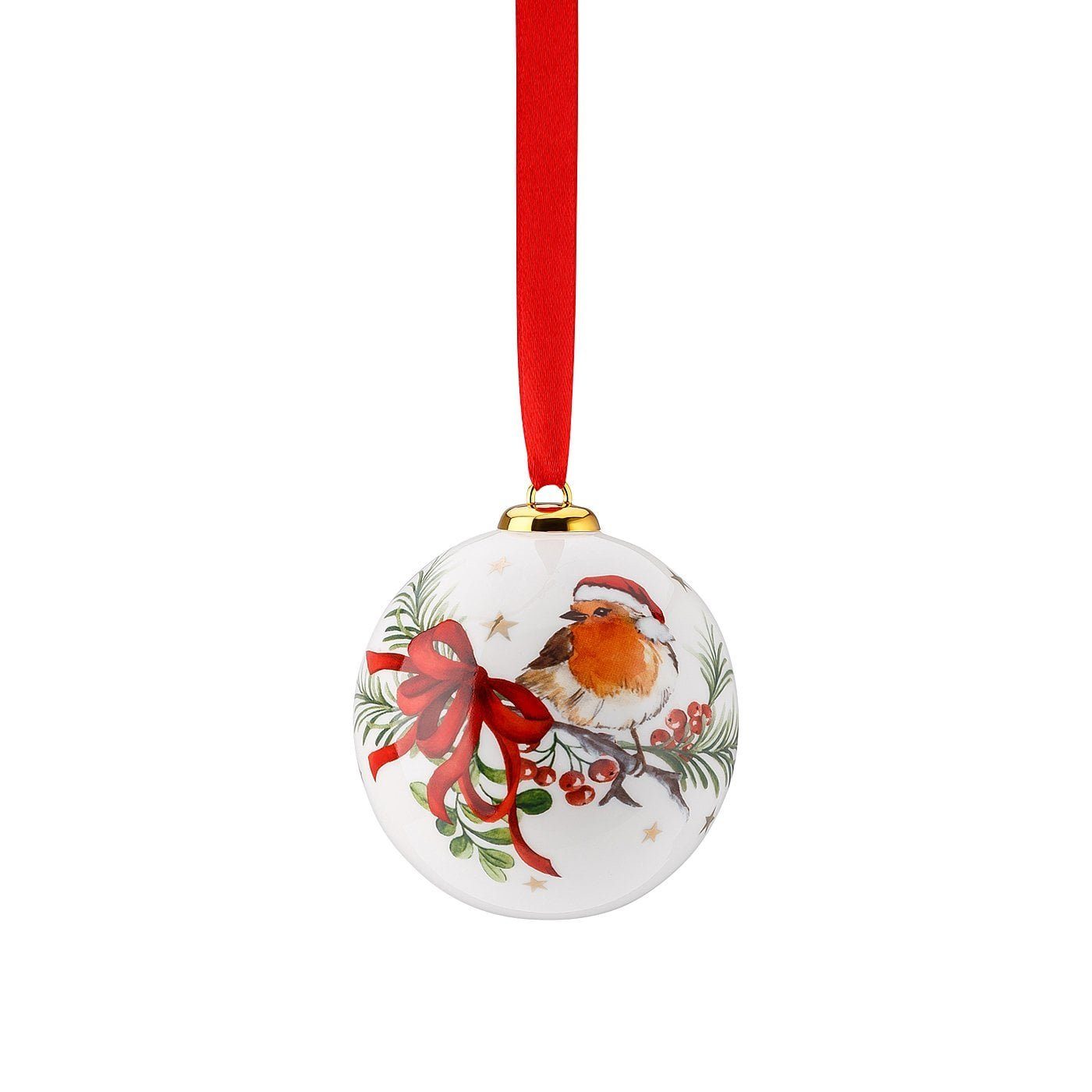 Hutschenreuther Weihnachtsbaumkugel Cozy Winter Porzellankugel klein