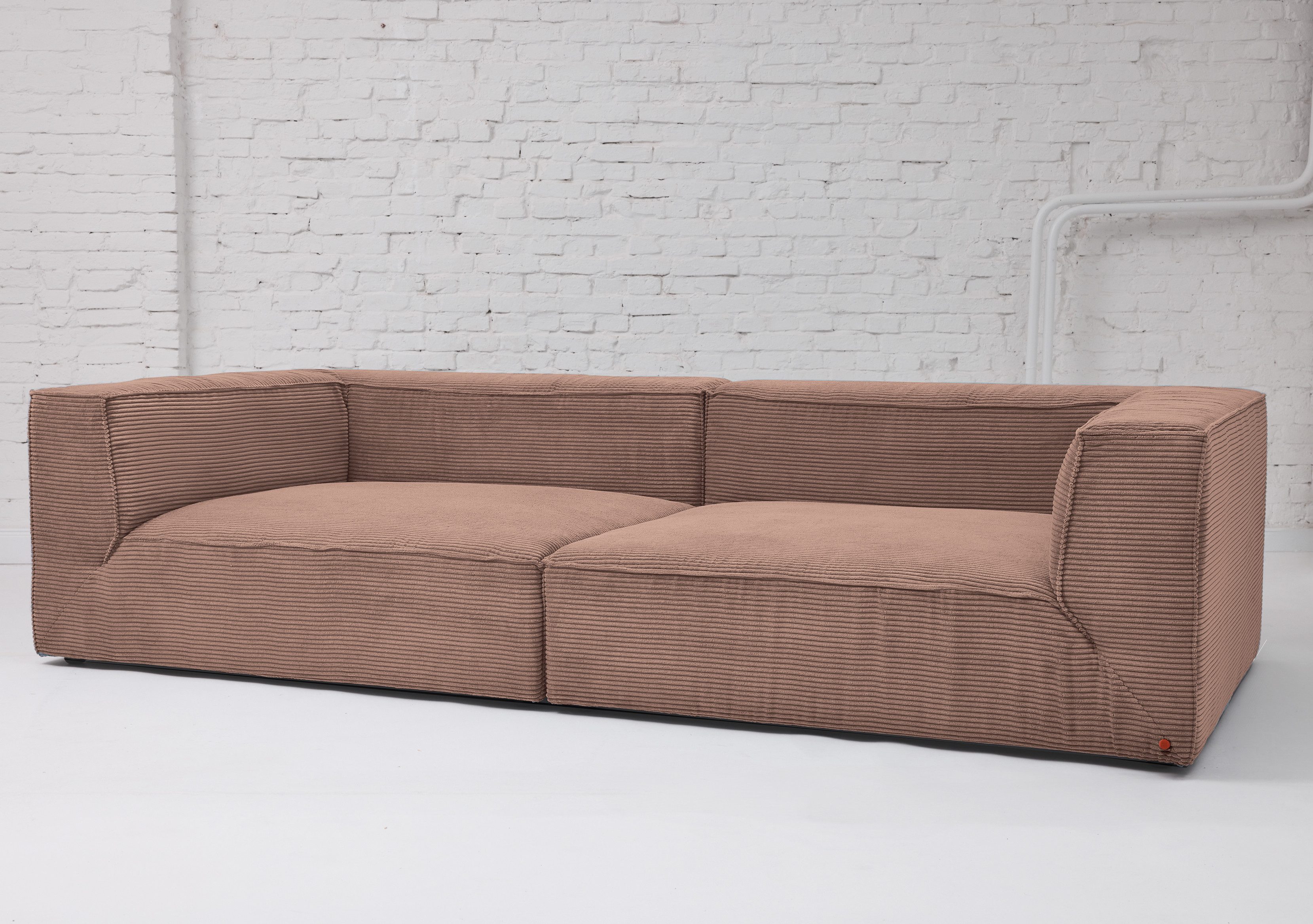 HOME OF COLORS Big-Sofa BIG CUBE – das kubische Sofa mit extra-tiefem, soften Sitzgefühl, in weichem Cordstoff – in vielen schönen Farben